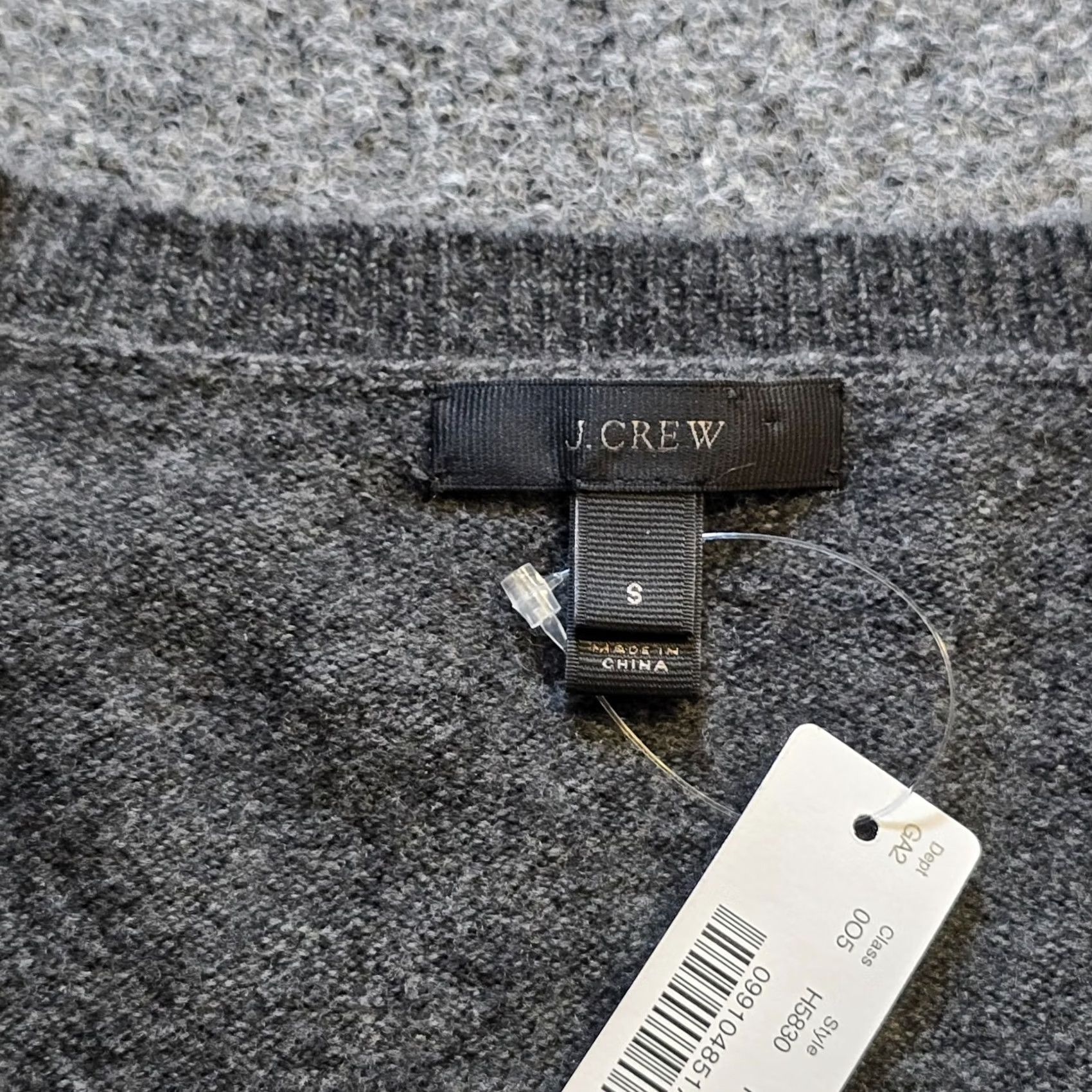 J.Crew J.CREW Sweater Top Womens Small Gray Alpaca Wool Tunic Pocket Long Sleeve Casual Size S / US 4 / IT 40 - 3 Thumbnail