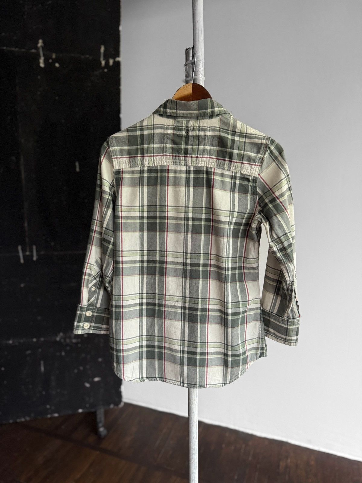 Designer × Superdry SuperDry Womens Plaid Pattern 3/4 Sleeve Button Up Shirt Size M / US 6-8 / IT 42-44 - 3 Thumbnail