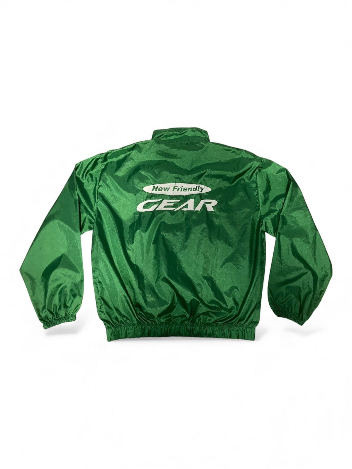 Yamaha 🌟 Vintage Green Yamaha Nylon Windbreaker Jacket - Print Star Size US M / EU 48-50 / 2 - 2 Thumbnail