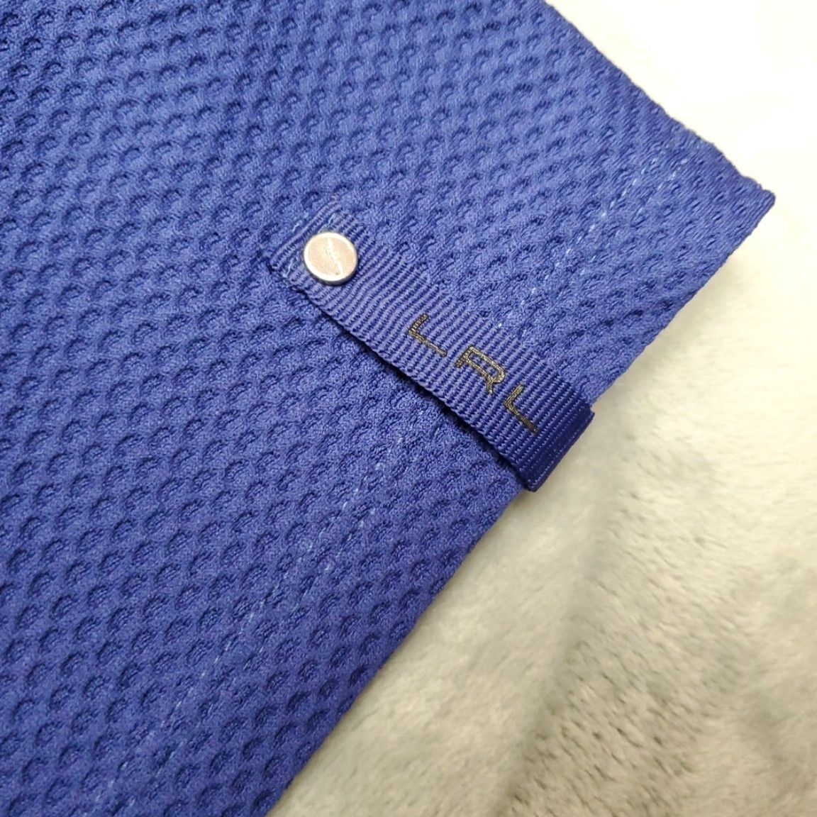Polo Ralph Lauren VINTAGE Polo Ralph Lauren Shirt Women 2X Blue 1/2 Zip Thermal Waffle Raglan Stretch Size XXL / US 16-18 / IT 52-54 - 5 Thumbnail