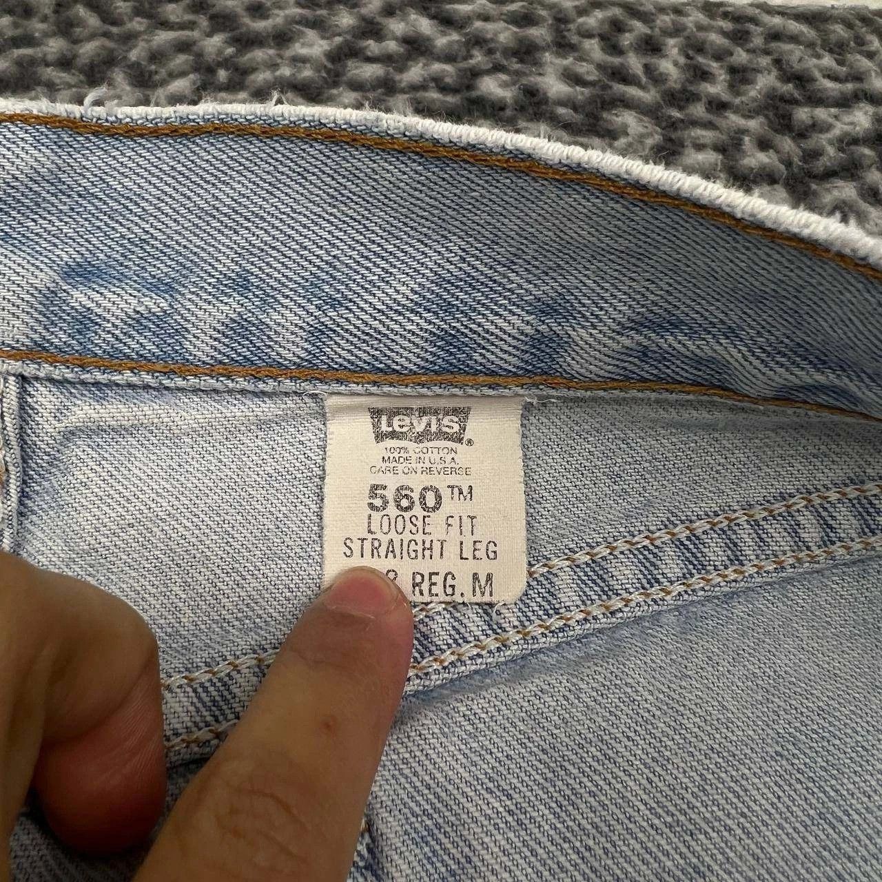Levi's Vintage Levi's 560 Jeans 12 Loose Fit Denim Cotton 32x31 Size 32" / US 10 / IT 46 - 9 Thumbnail