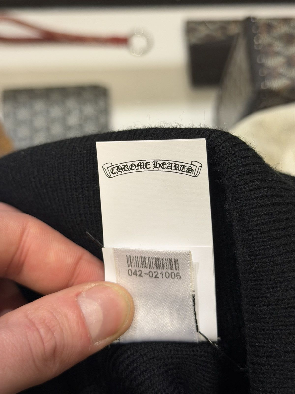 Chrome Hearts Chrome Hearts Black Beanie Size ONE SIZE - 10 Thumbnail