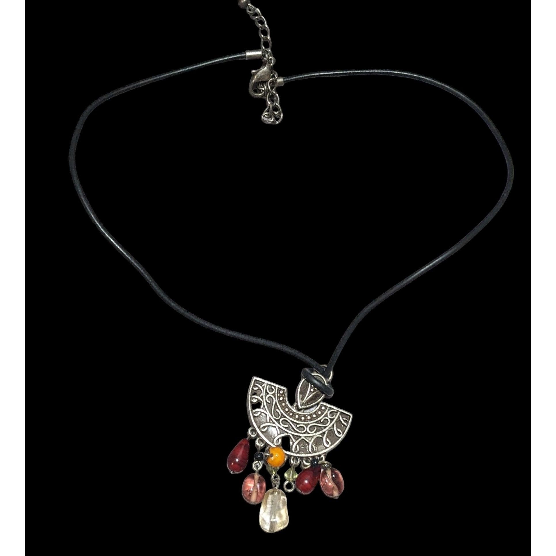Other Retro Bohemian Glass Tassel Pendant Necklace Size ONE SIZE - 2 Thumbnail