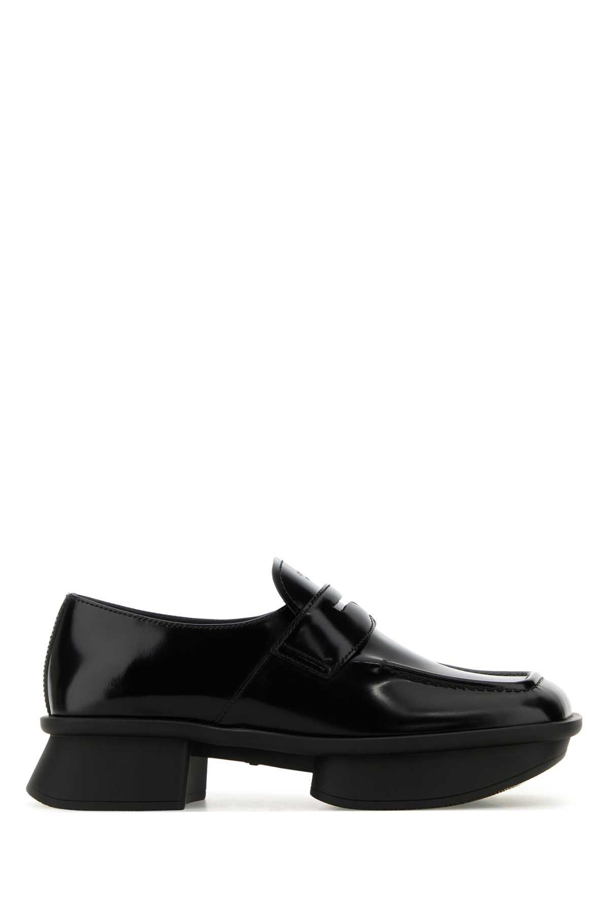 Prada Black Leather Equal Loafers Size US 11 / IT 41 - 1 Thumbnail