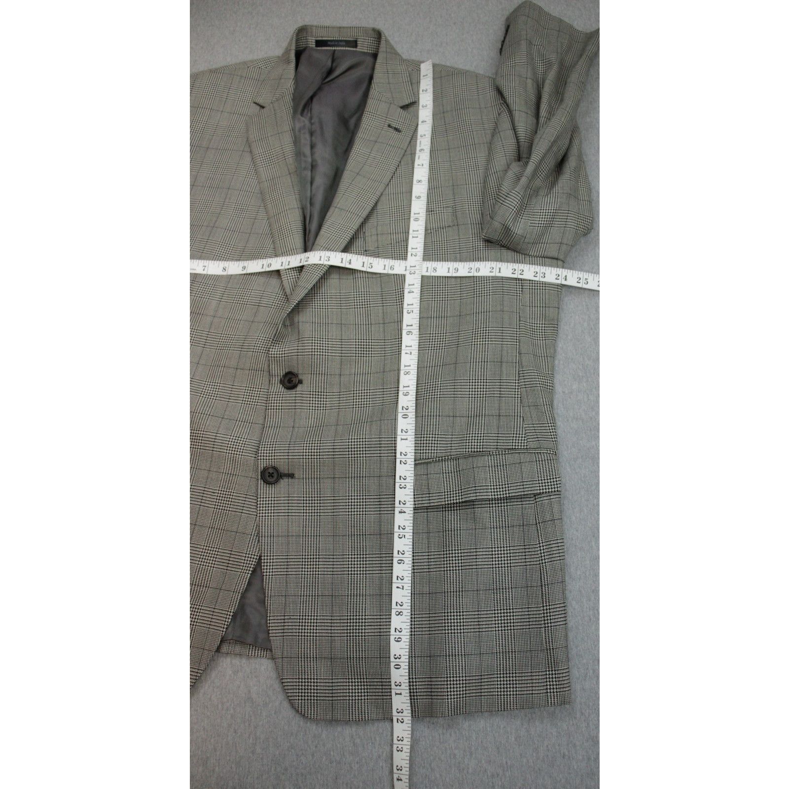 Lauren Ralph Lauren Lauren Ralph Lauren Blazer Men Size 48R Plaid Silk Wool Size 48R - 7 Thumbnail