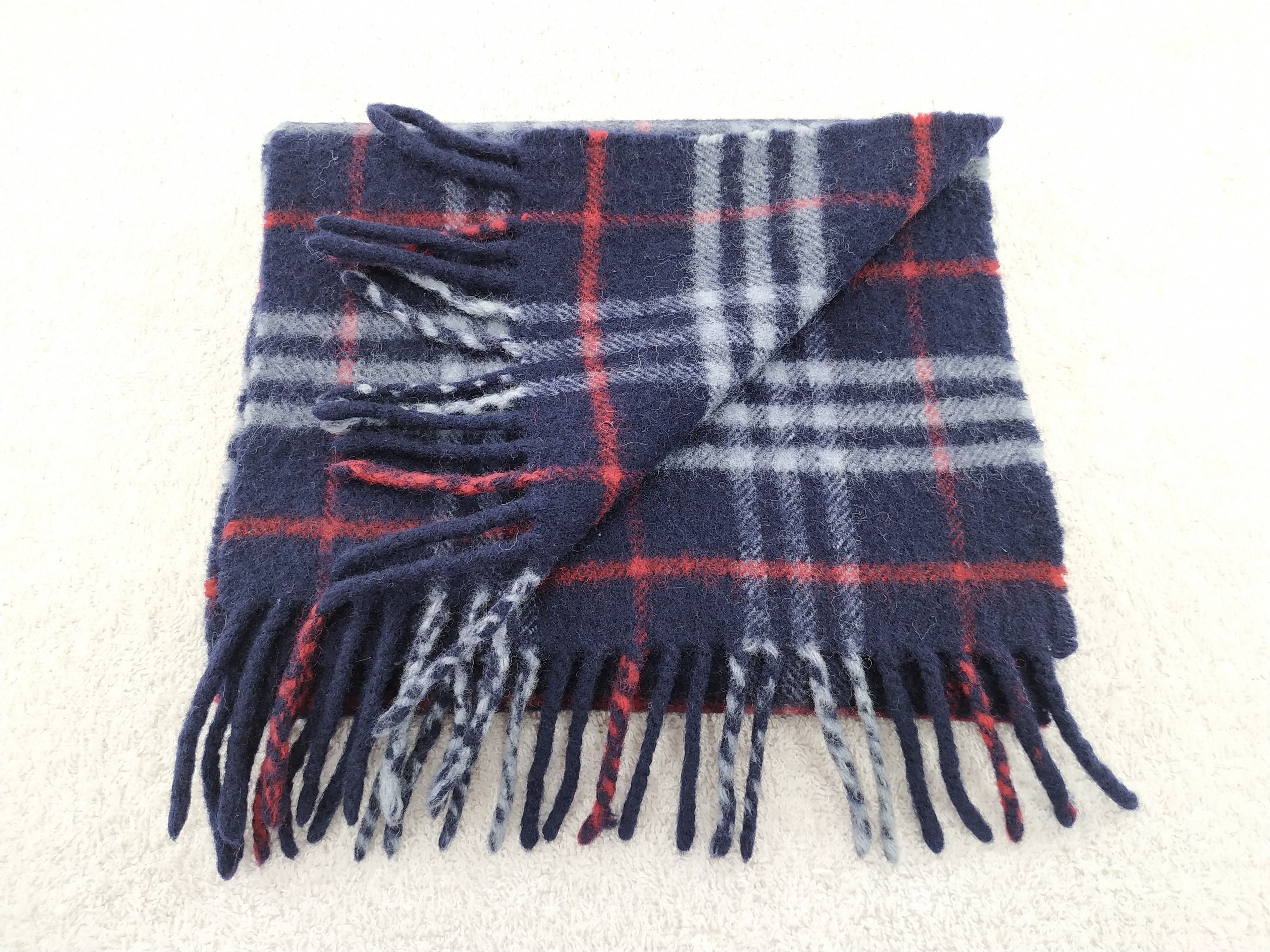 Burberry × Vintage Burberry Scarf / Muffler / Neckwear - WW228 Size ONE SIZE - 4 Thumbnail