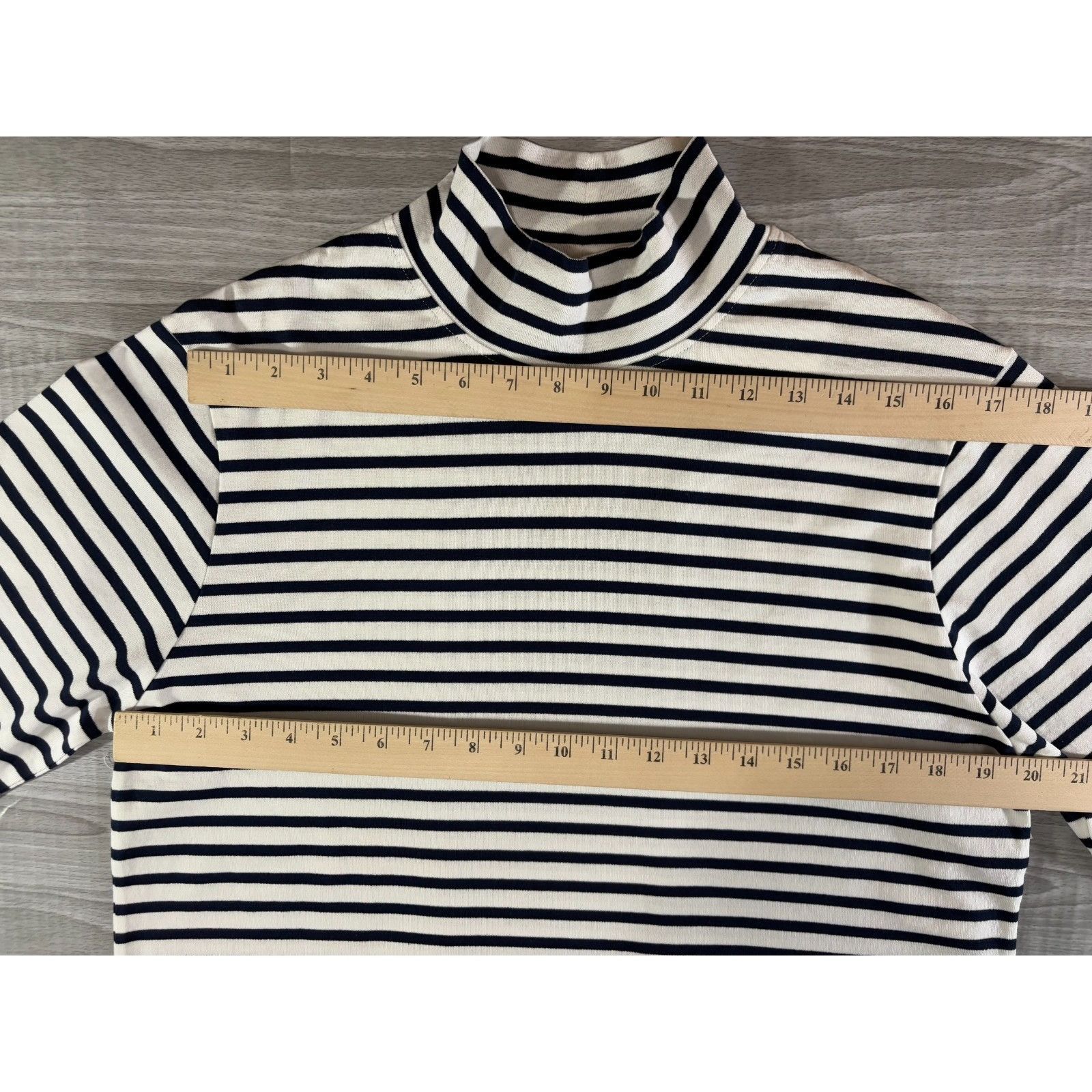 Mr P. Mr P Stripe Turtleneck Nautical pullover jersey size M color Size US M / EU 48-50 / 2 - 8 Thumbnail