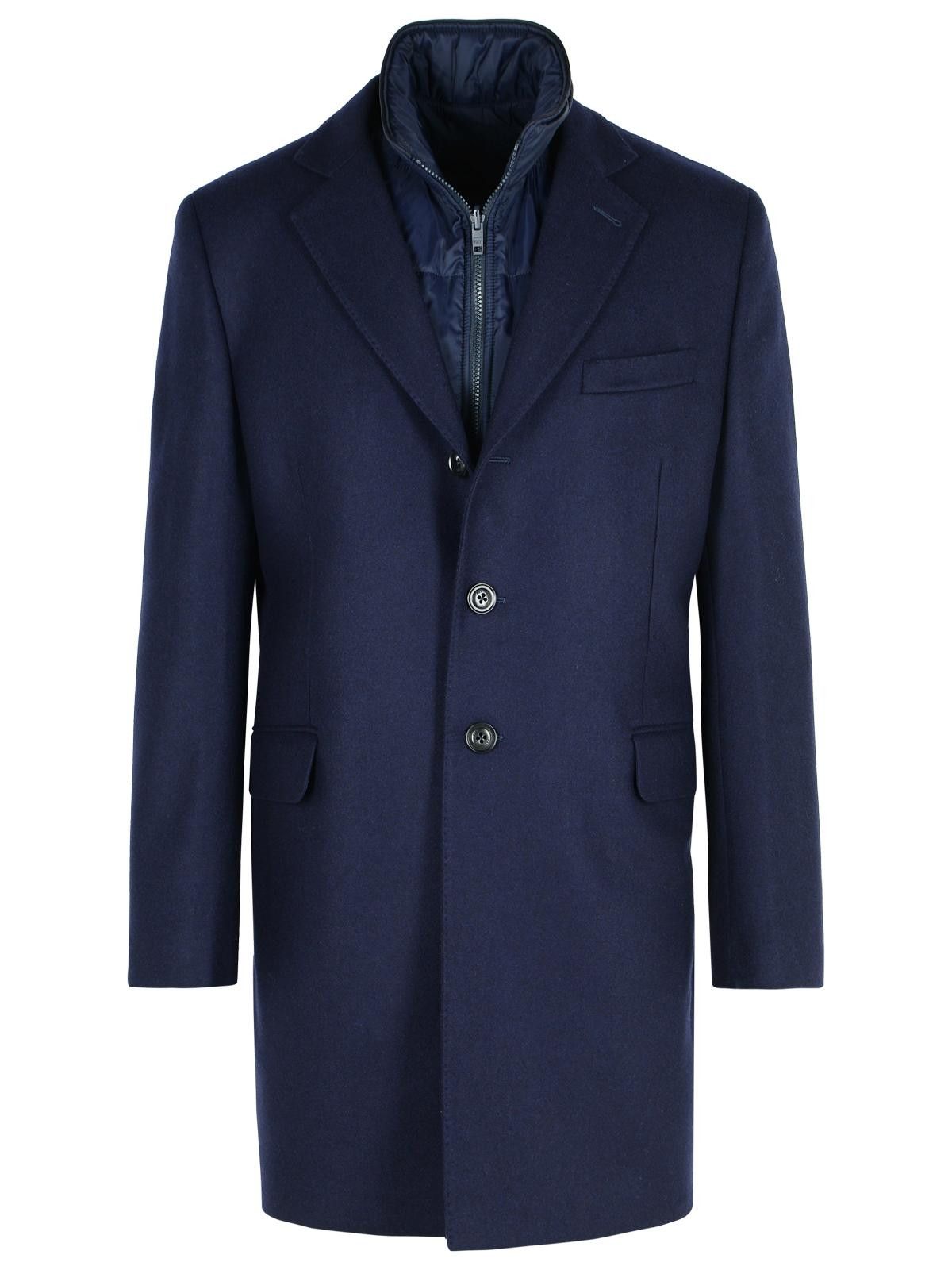 Fay FAY Blue Wool Blend Coat Size US XL / EU 56 / 4 - 1 Thumbnail