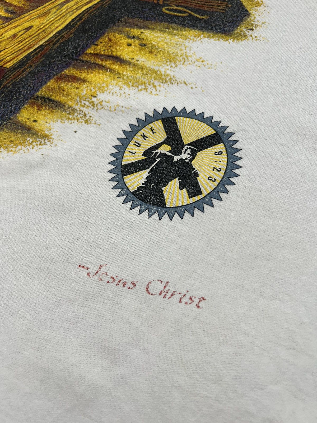 Vintage Vintage "Try This On For Size" Jesus Tee by Solid Light Size US L / EU 52-54 / 3 - 6 Thumbnail