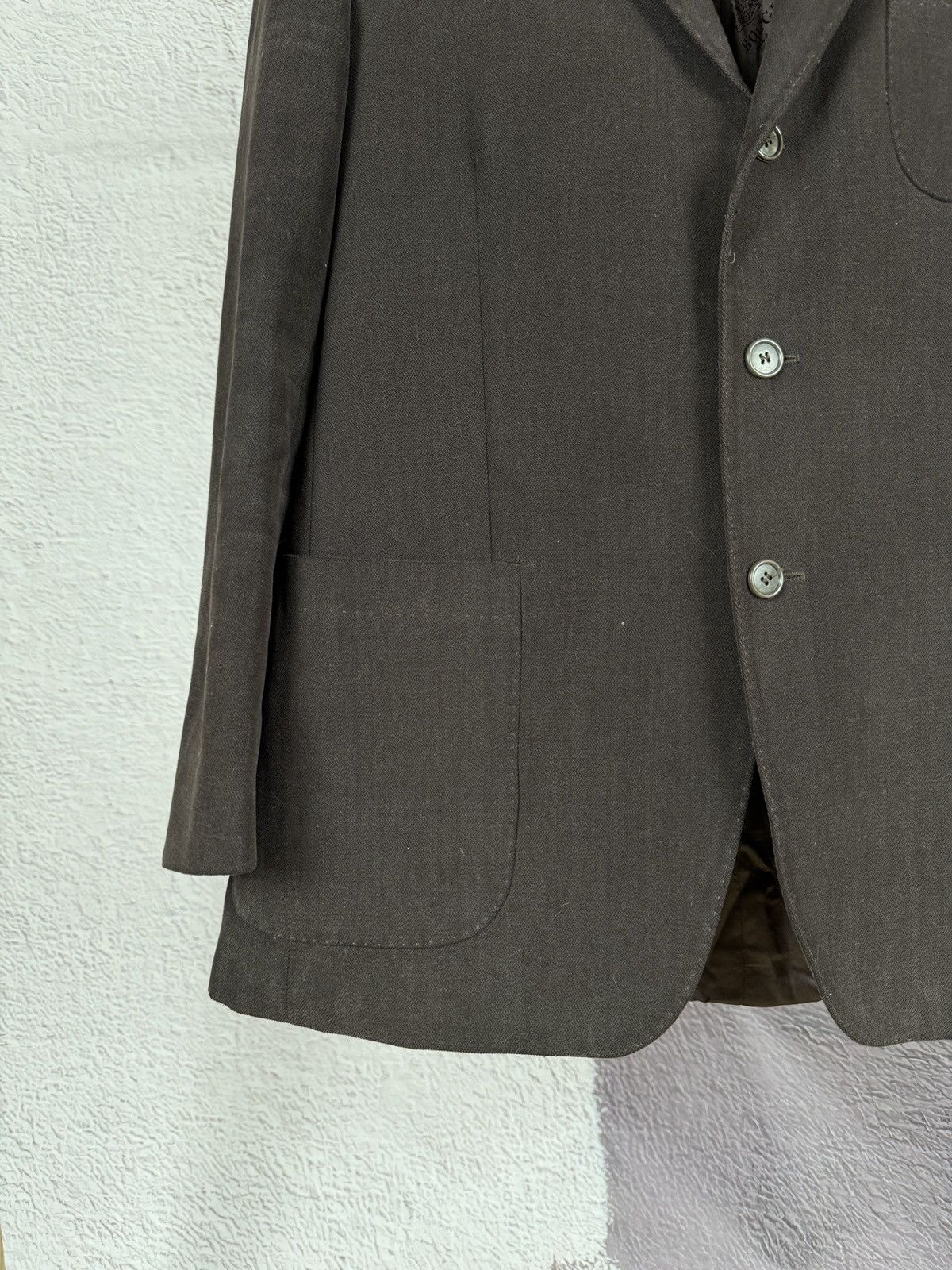 Boggi Boggi Milano vintage brown cotton 3 button blazer Size 44R - 5 Thumbnail