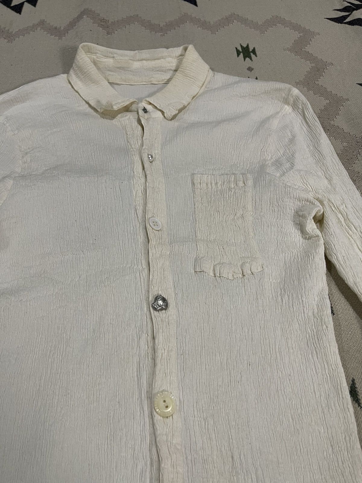 Tsumori Chisato 1990s TSUMORI CHISATO ISSEY MIYAKE PLEATED BUTTON BLOUSES Size XS / US 0-2 / IT 36-38 - 6 Thumbnail