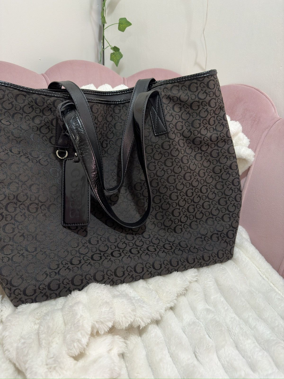 Guess black guess monogram tote Size ONE SIZE - 1 Thumbnail