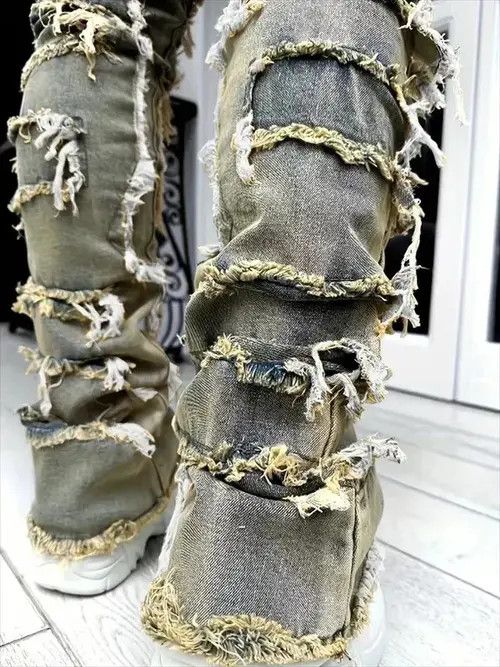 Japanese Brand × Jean Stacked Jeans Size US 32 / EU 48 - 4 Thumbnail