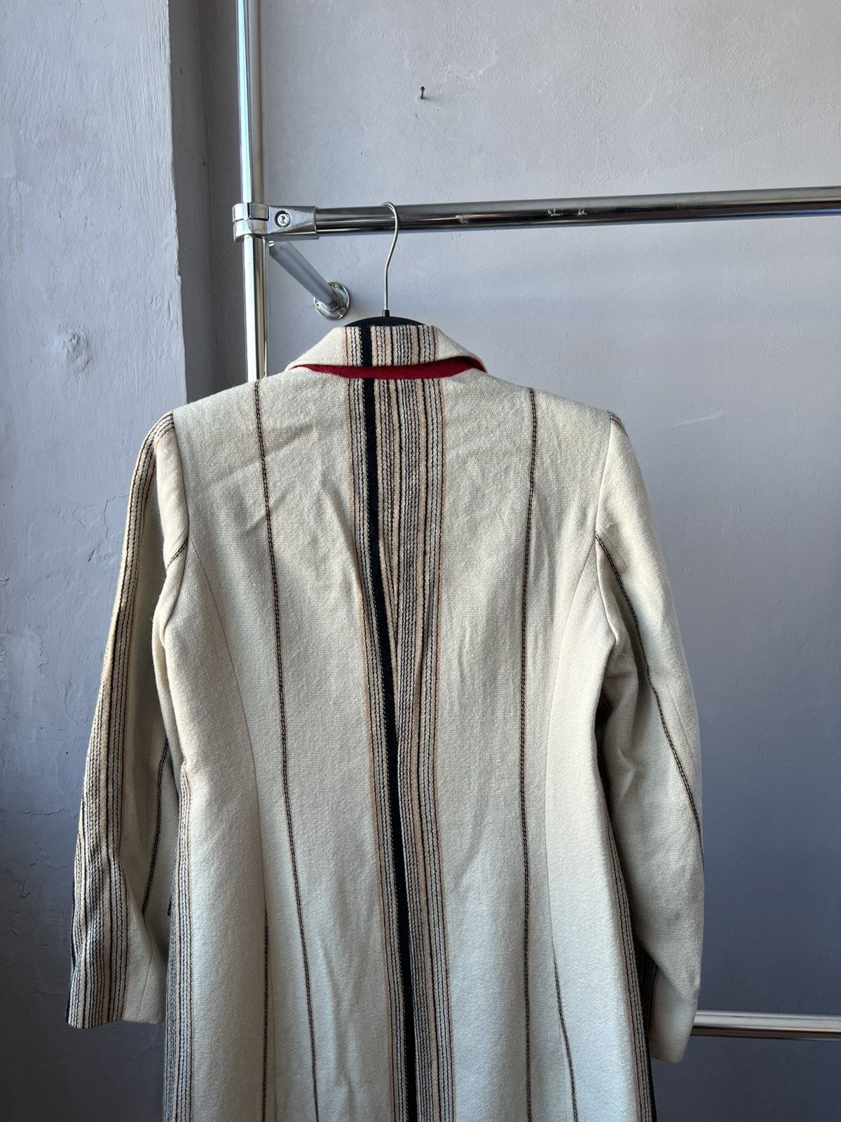 Etro VINTAGE ETRO MILANO WOOL STRIPED WOMEN CLASSIC COAT JACKET42 Size M / US 6-8 / IT 42-44 - 14 Thumbnail