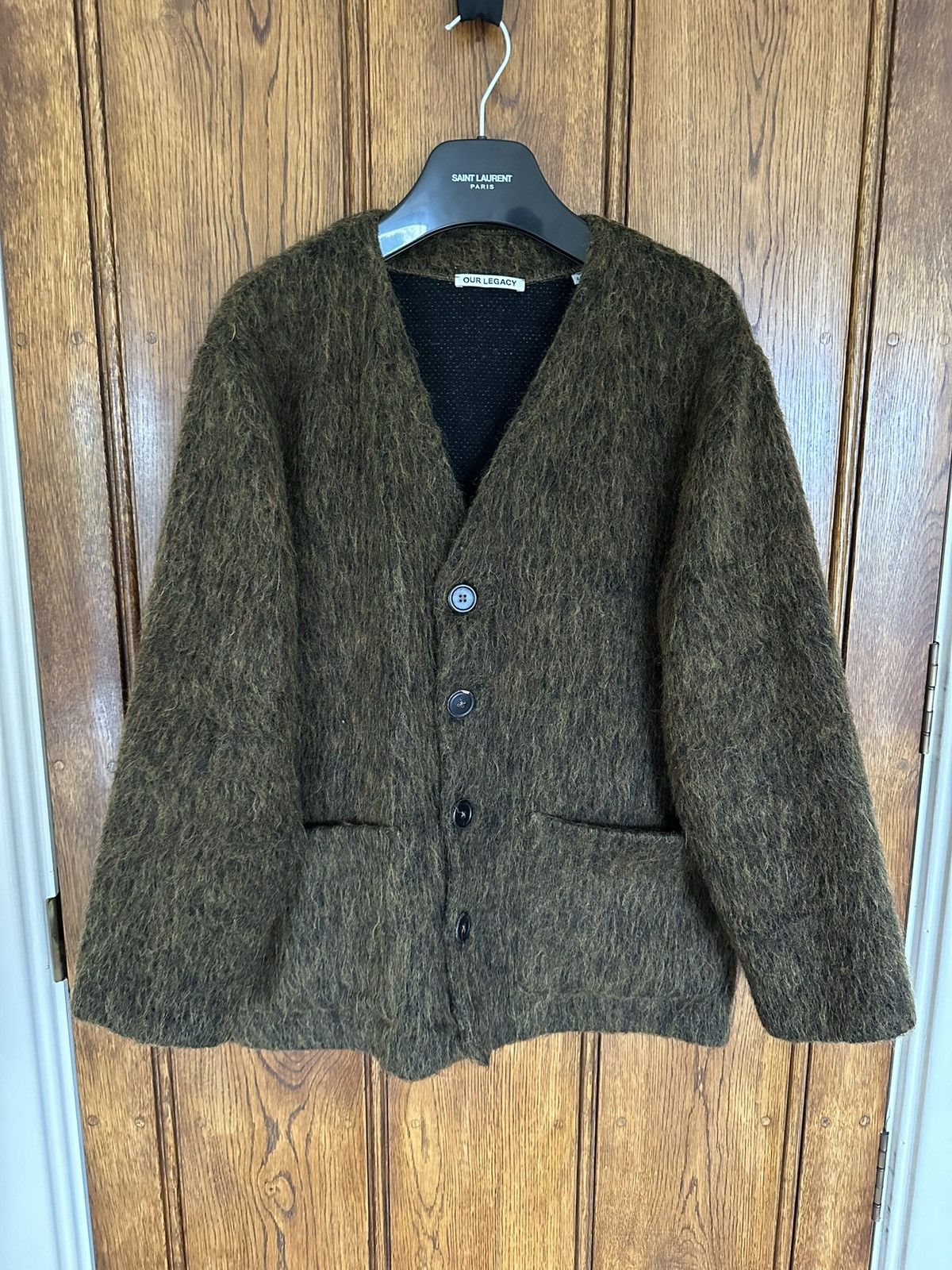 Our Legacy FW21 Grail Our Legacy wool alpaca brown cardigan sweater Size US M / EU 48-50 / 2 - 3 Thumbnail