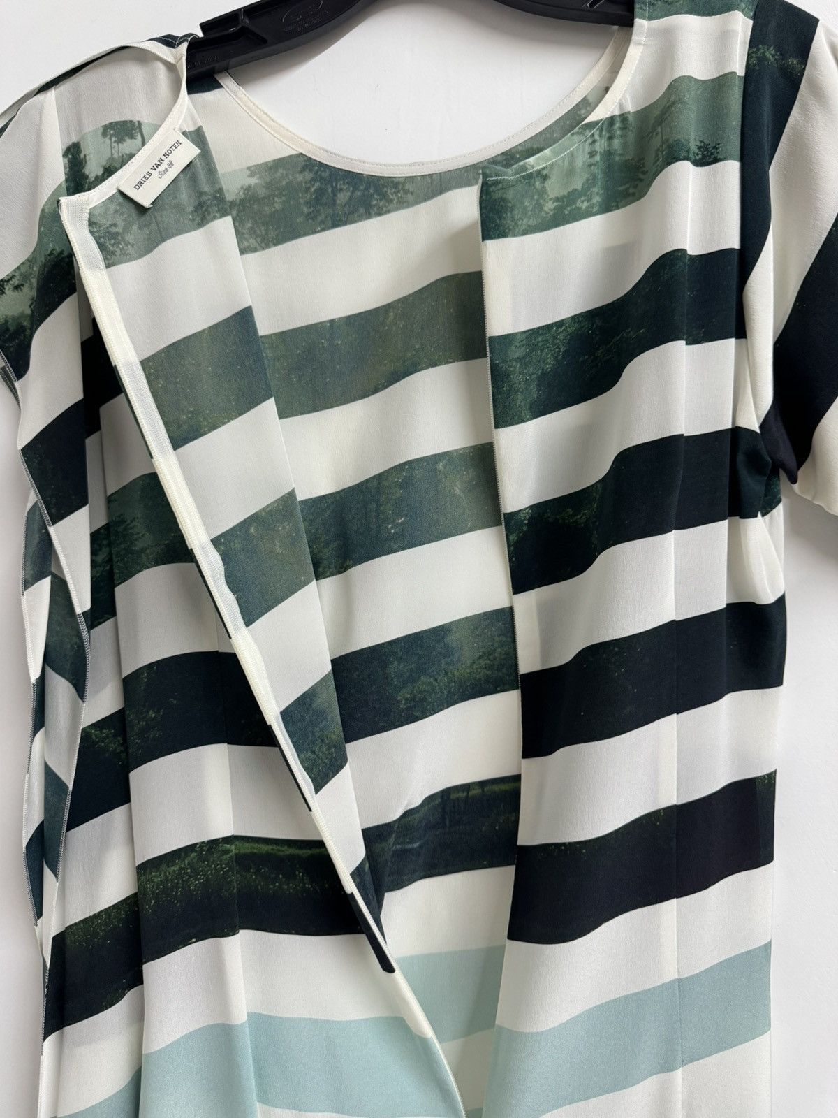 Dries Van Noten Dries Van Noten Forest Print Striped Dress – Size 38 Size S / US 4 / IT 40 - 10 Thumbnail