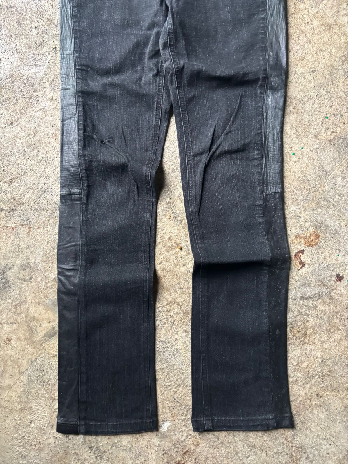 Japanese Brand 2000s Bajra Elastane Cow Skin Hybrid Jeans Size US 28 / EU 44 - 11 Thumbnail