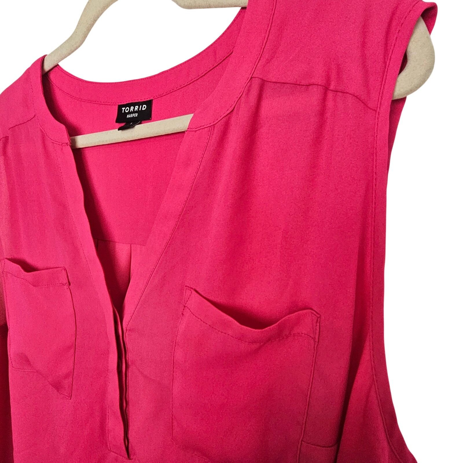 Torrid Torrid Women Harper Blouse Plus Size 1X Ombre Bright Summer Size XL / US 12-14 / IT 48-50 - 4 Thumbnail