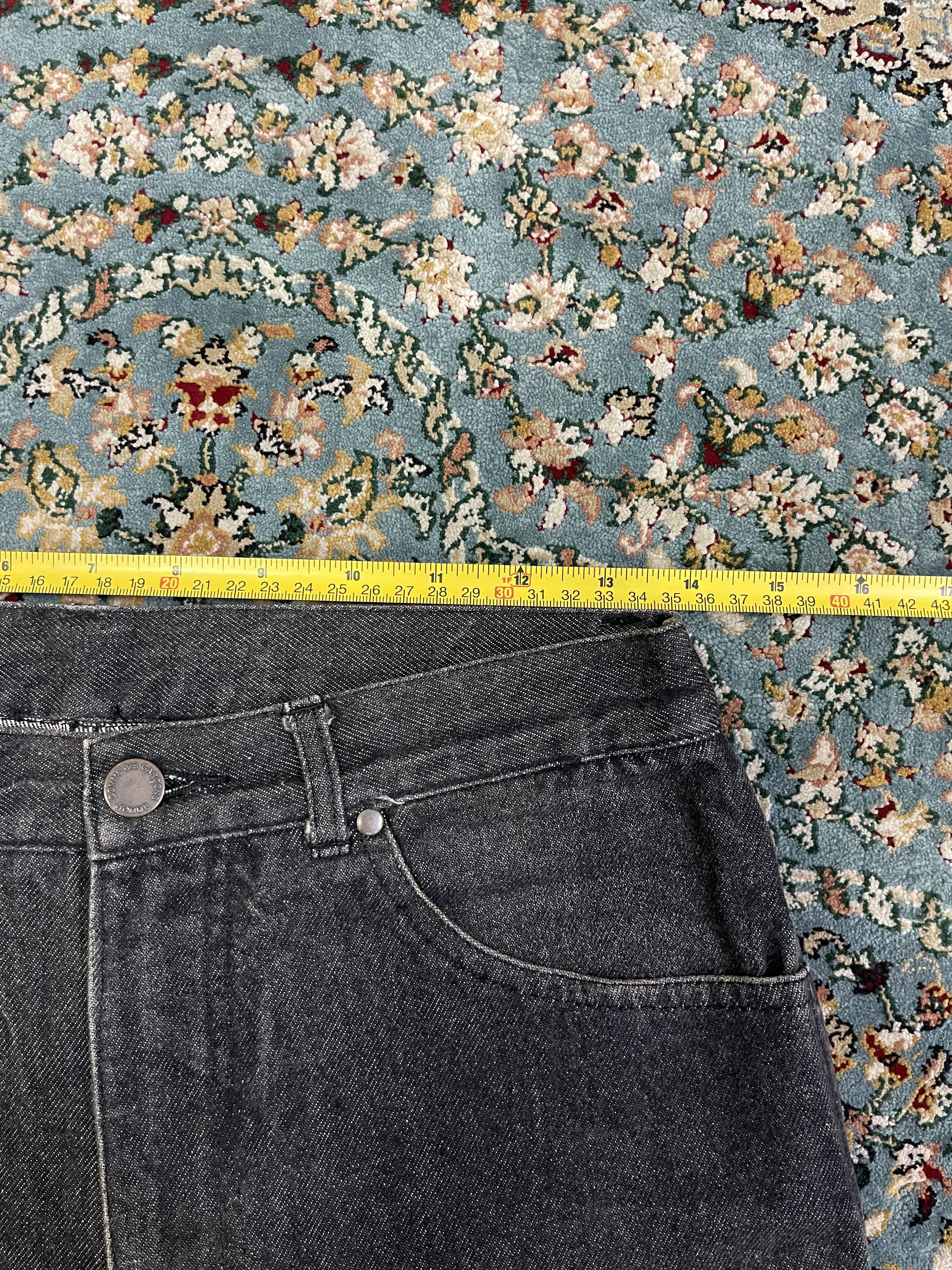 Comme des Garcons AD1990 COMME des GARCONS HOMME Black Denim Size US 28 / EU 44 - 8 Thumbnail