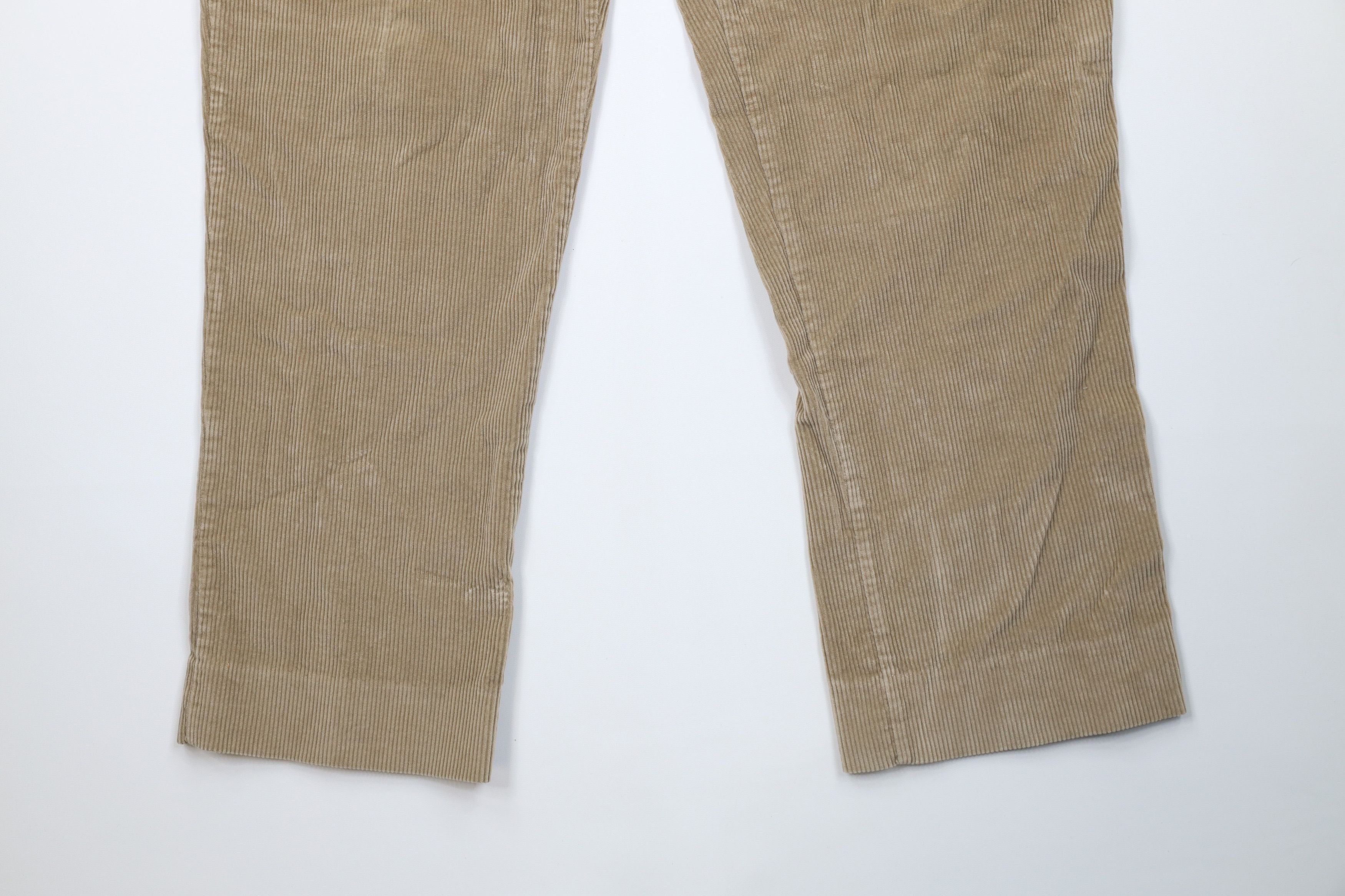 Eddie Bauer Vintage 90s Eddie Bauer Wide Leg Corduroy Chino Pants Beige Size US 38 / EU 54 - 4 Thumbnail