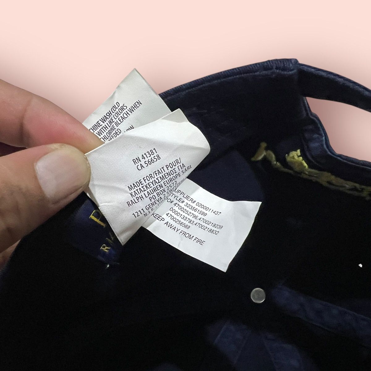 Polo Ralph Lauren × RRL Ralph Lauren × Ralph Lauren VINTAGE POLO RALPH LAUREN NO.3 BIG PONY STRAPBACK Size ONE SIZE - 21 Thumbnail