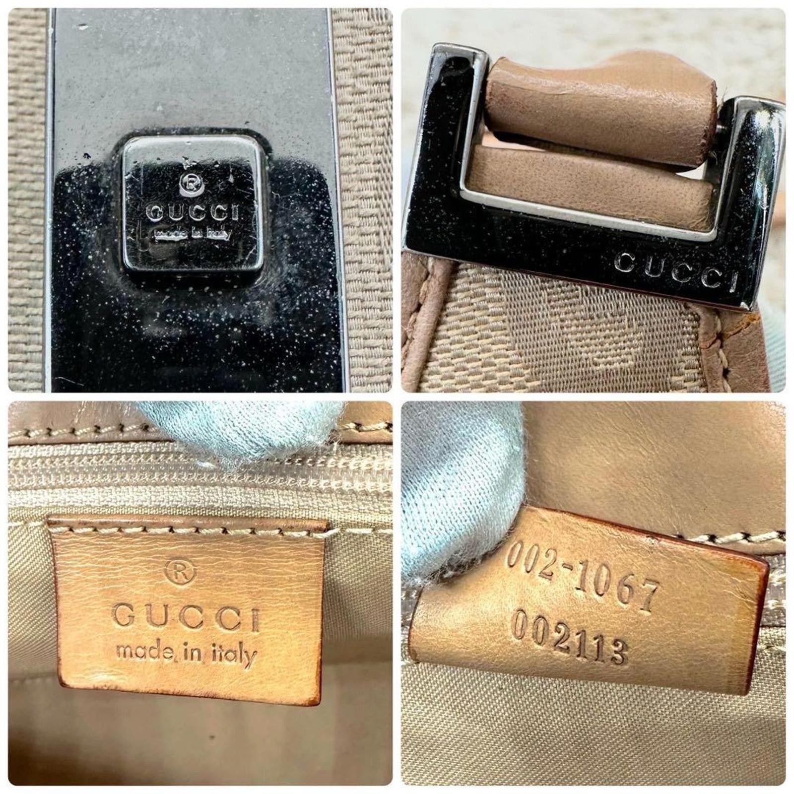 Gucci Gucci - Beige Monogram Canvas Shoulder Bag Size ONE SIZE - 8 Thumbnail