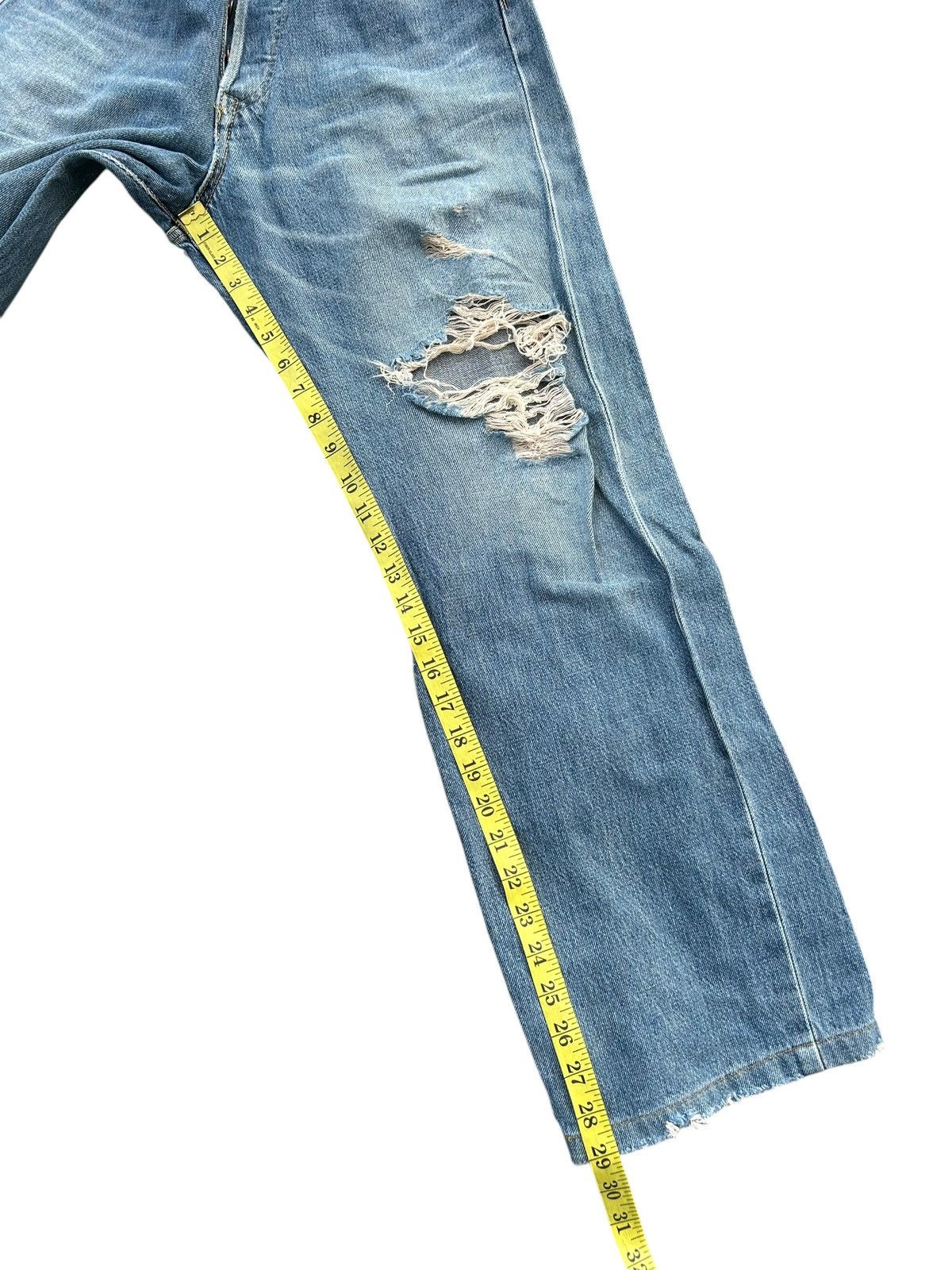Japanese Brand × Kapital × Vintage Edwin Selvedge Buckle Back Distressed Denim Jeans Size US 29 - 19 Thumbnail