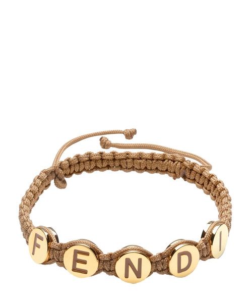 Fendi o1w1db10725 8AK690 Size: OS / Fendigraphy Bracelet in Beige Size ONE SIZE - 1 Thumbnail