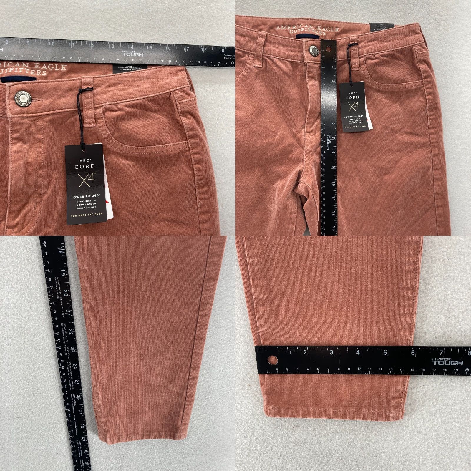 American Eagle Outfitters American Eagle Outfitters Corduroy Jeggings Women's 14 Brown Stretch Low Rise Skinny Ankle Jeans Size 24" / US 00 / IT 34 - 8 Thumbnail
