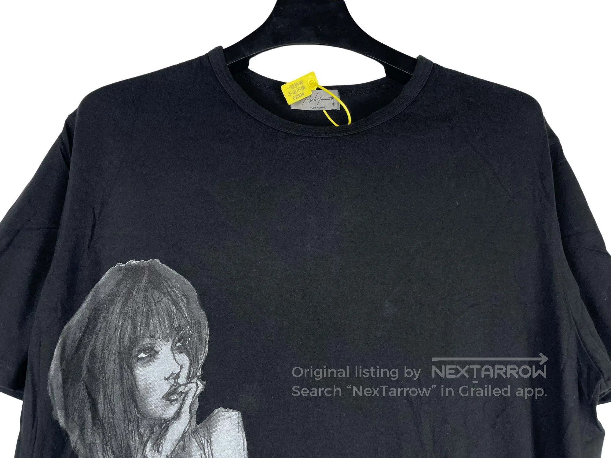 Yohji Yamamoto YOHJI YAMAMOTO Sketch Girl Portrait Cotton Short Sleeve Size US L / EU 52-54 / 3 - 3 Thumbnail