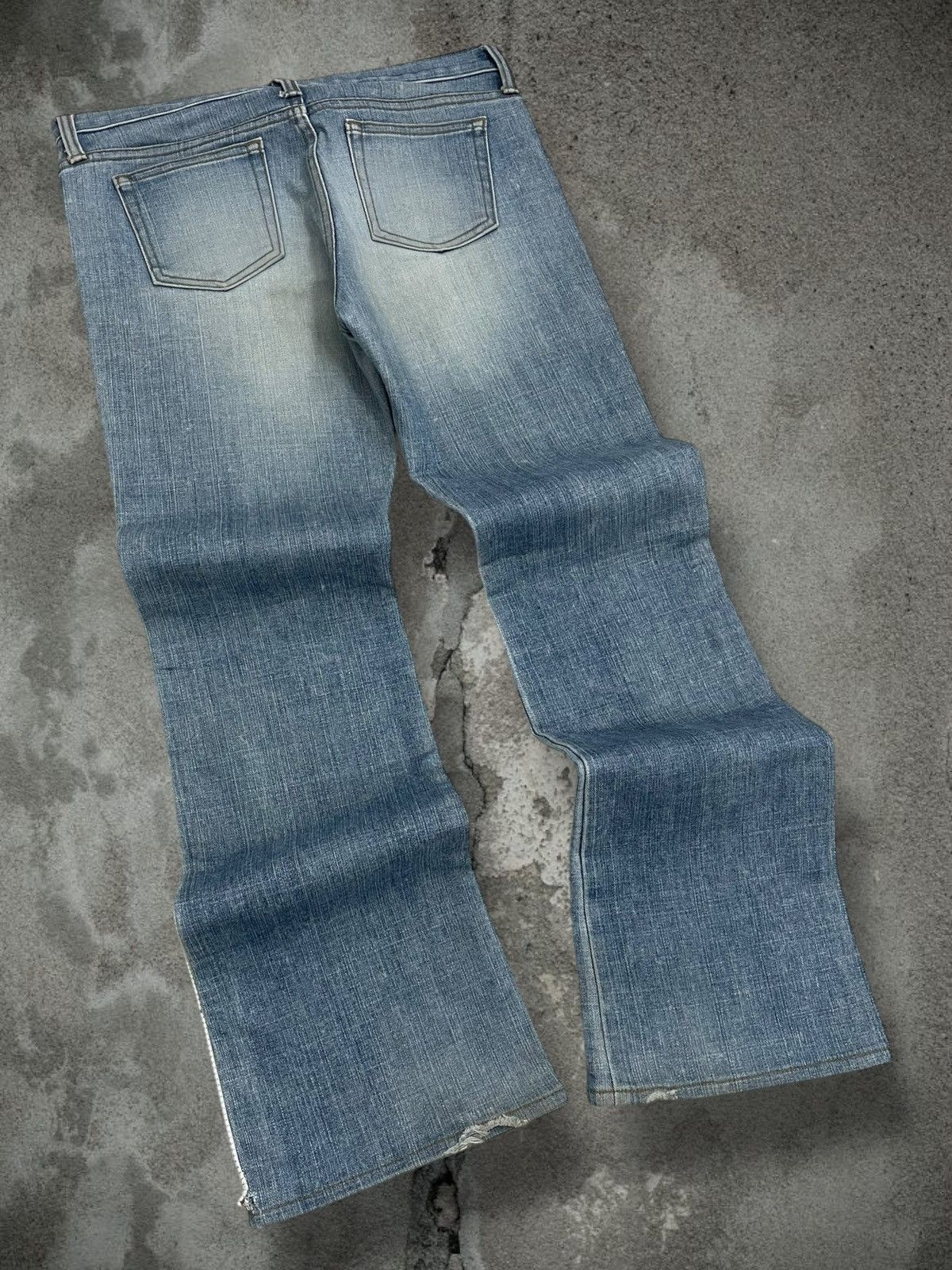 Yohji Yamamoto Vintage Japan Designer Yohji Yamamoto Ined Flared Blue Denim Size US 30 / EU 46 - 11 Thumbnail