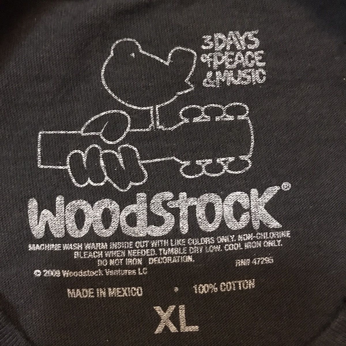 Band Tees BAND WOODSTOCK 40th ANNIVERSARY 2008s RARE TEE Size US XL / EU 56 / 4 - 5 Thumbnail