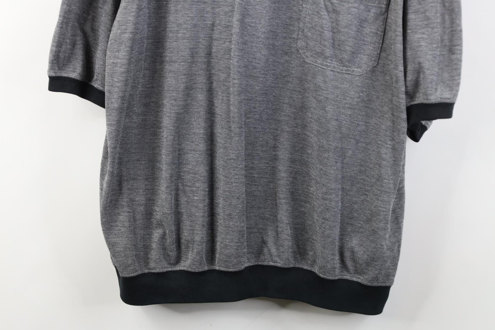 Vintage Vintage 90s Streetwear Collared Pullover Polo Shirt Gray Size US XL / EU 56 / 4 - 3 Thumbnail
