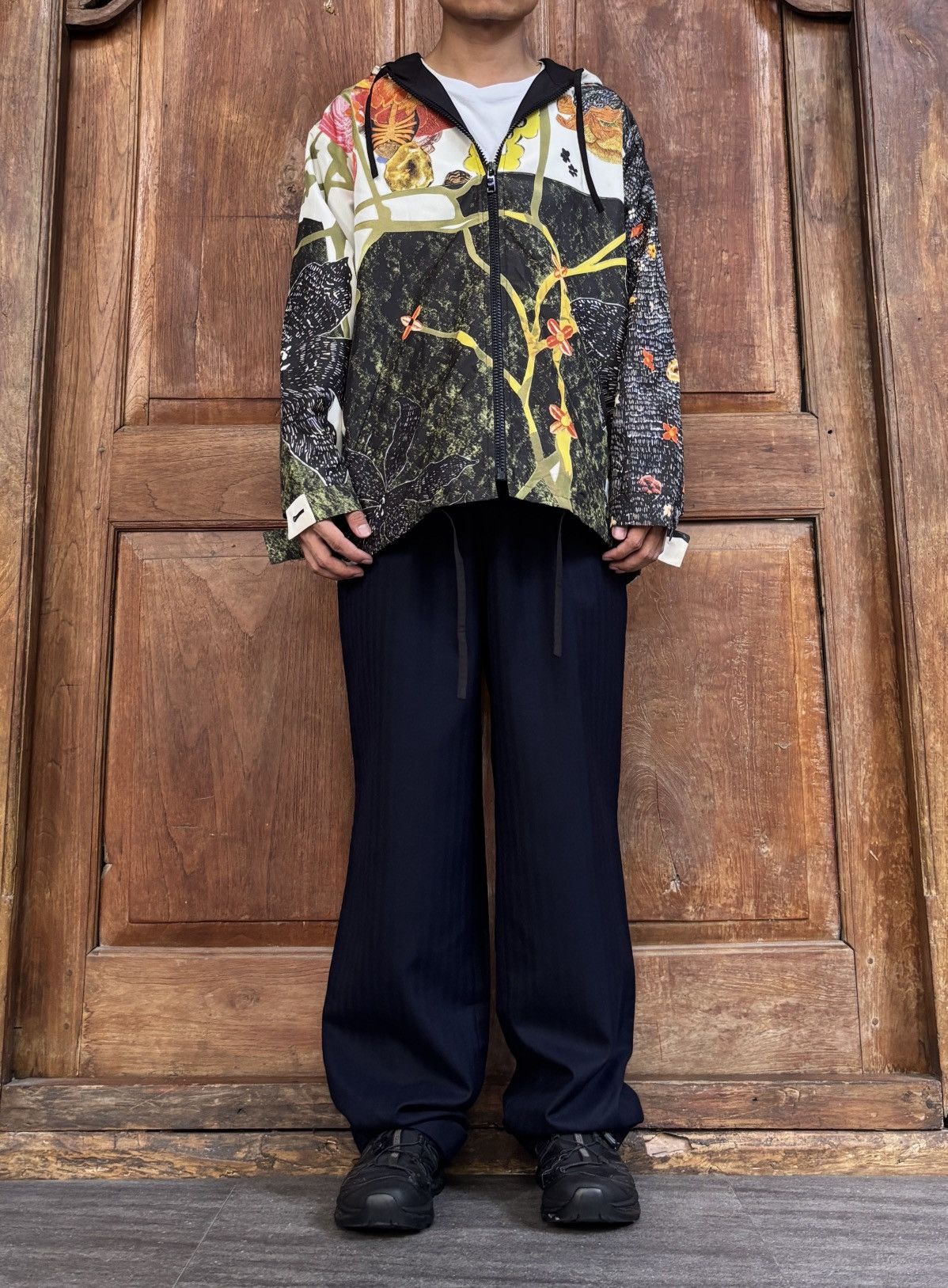 Prada FREE TAX! Christophe Chemin Collabs Printed Silk Jacket Size US M / EU 48-50 / 2 - 20 Thumbnail