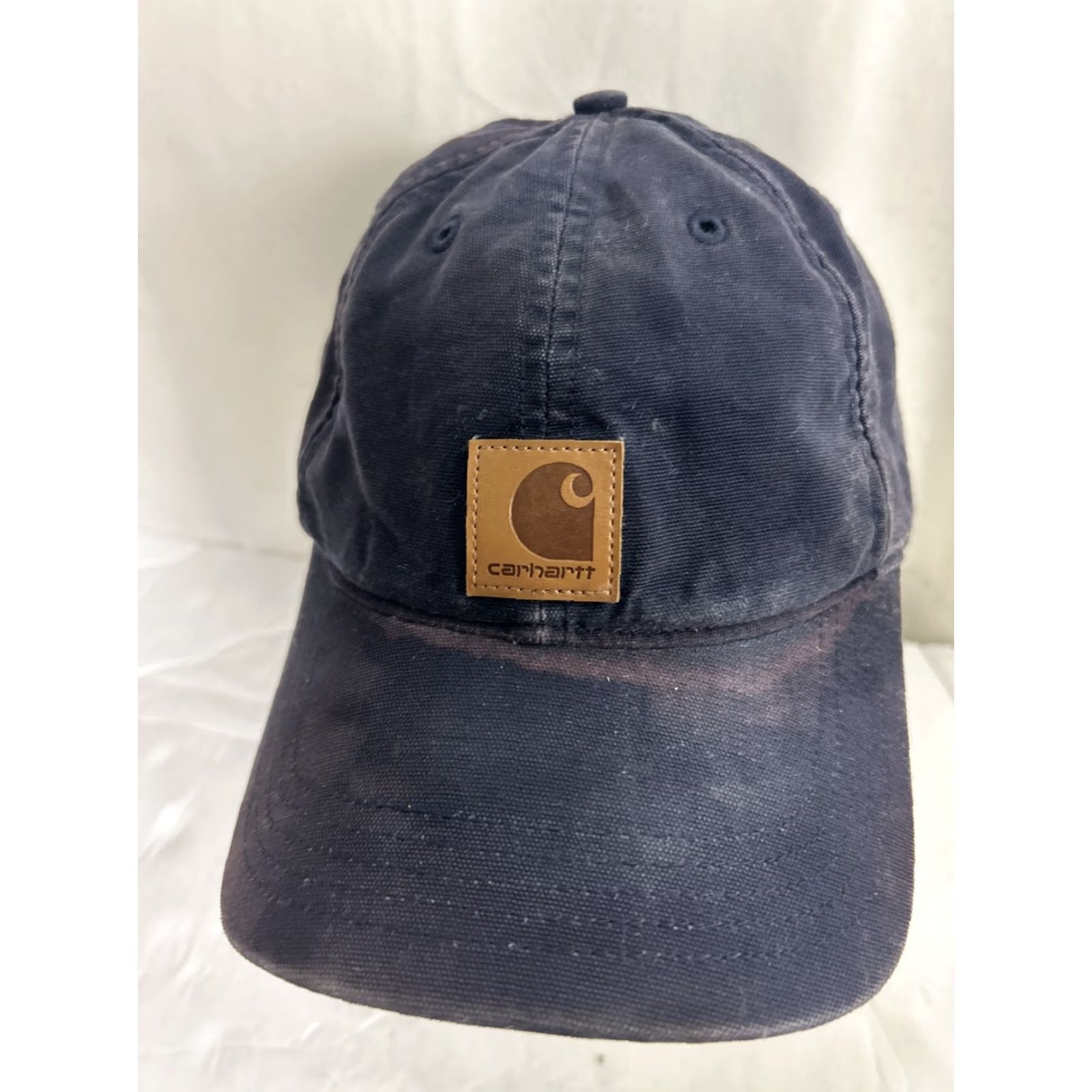 Carhartt VINTAGE Carhartt Blue Hat Cap Baseball Adjustable Cotton Canvas Strap Patch Logo Ballcap Men Size ONE SIZE - 3 Thumbnail