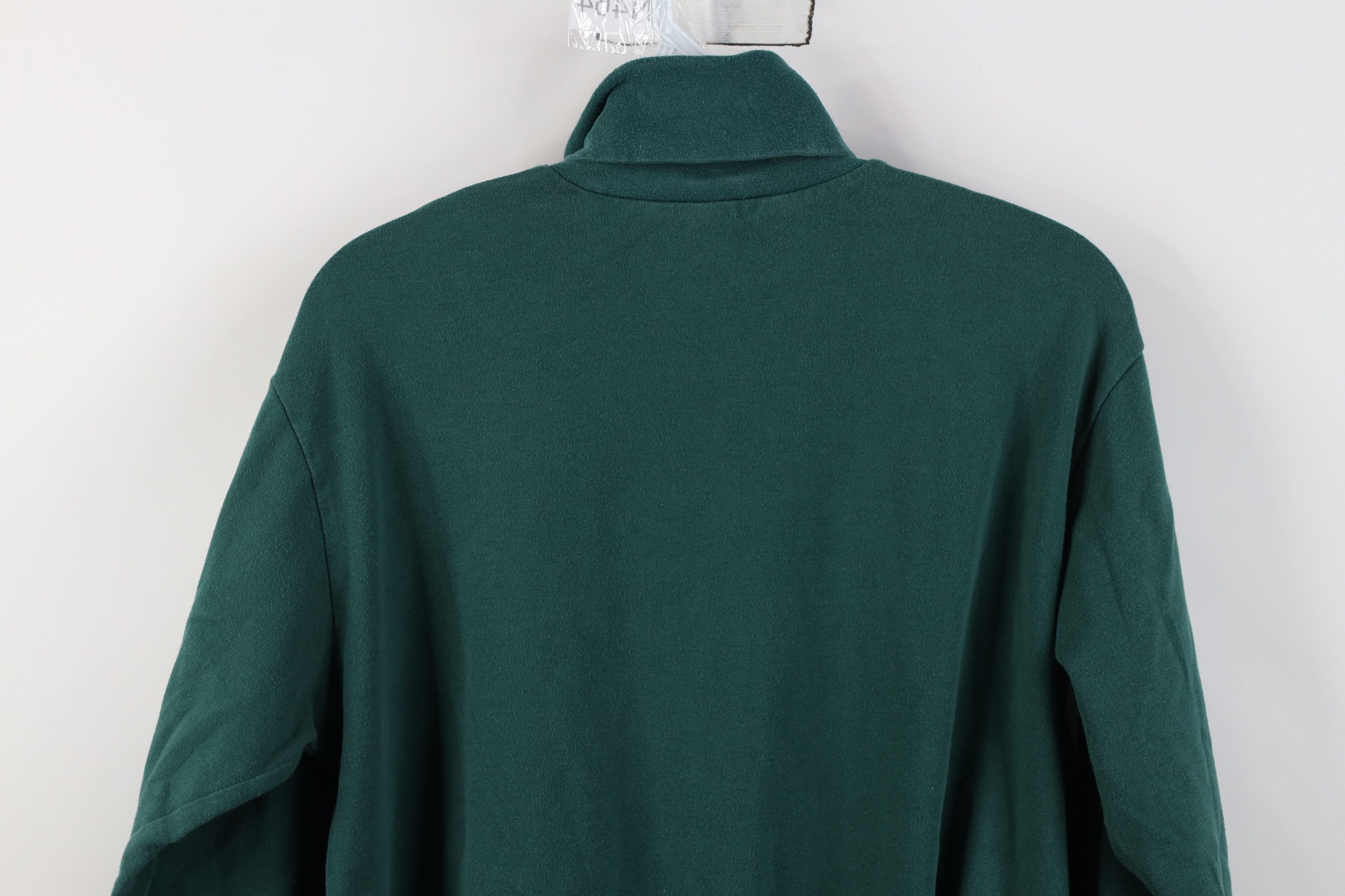 Gap Vintage 90s Gap Babydoll Turtleneck T-Shirt Hunter Green Size S / US 4 / IT 40 - 12 Thumbnail