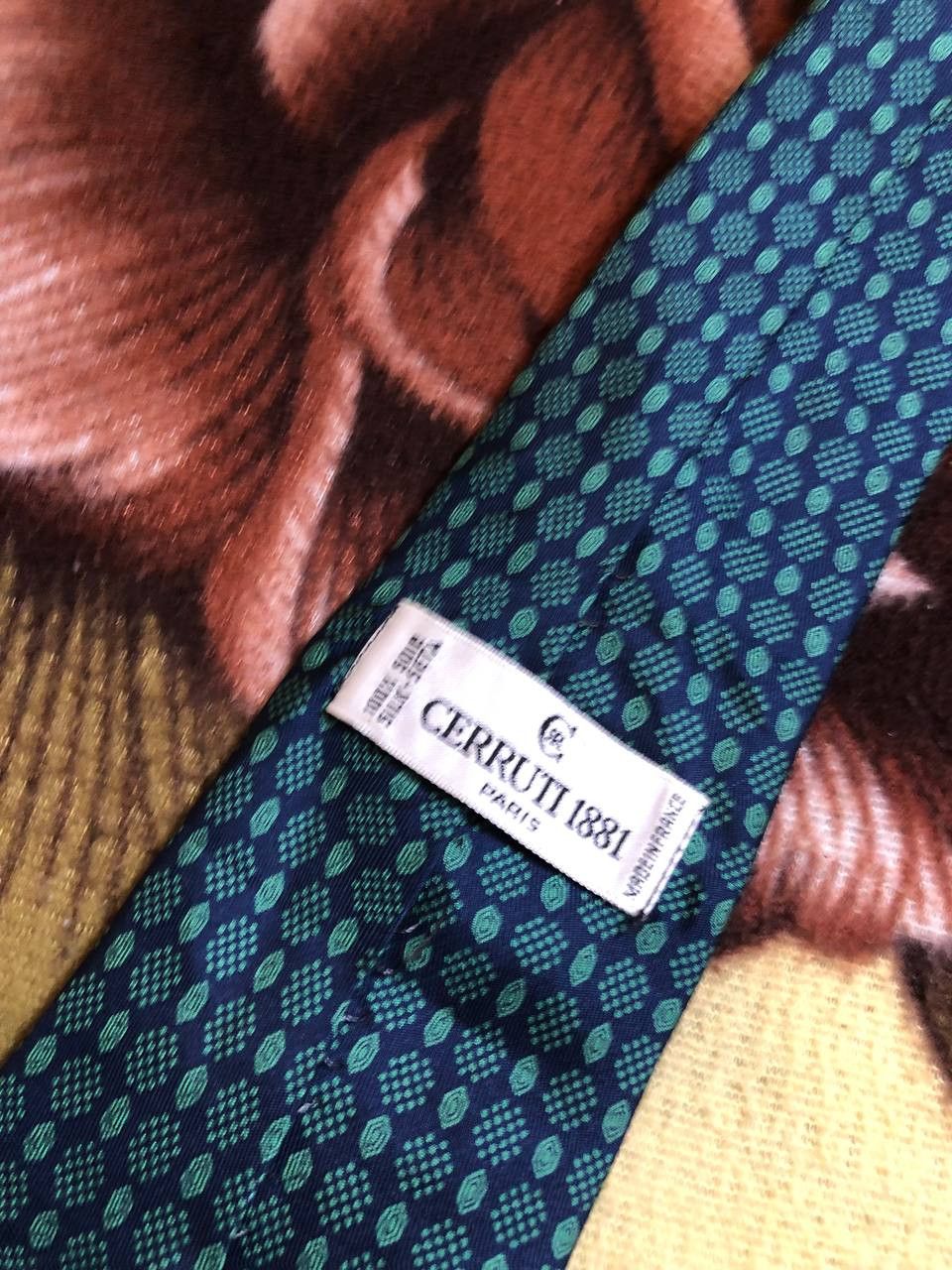 Cerruti 1881 Vintage Cerruti Silk Patterned Tie Size ONE SIZE - 2 Thumbnail