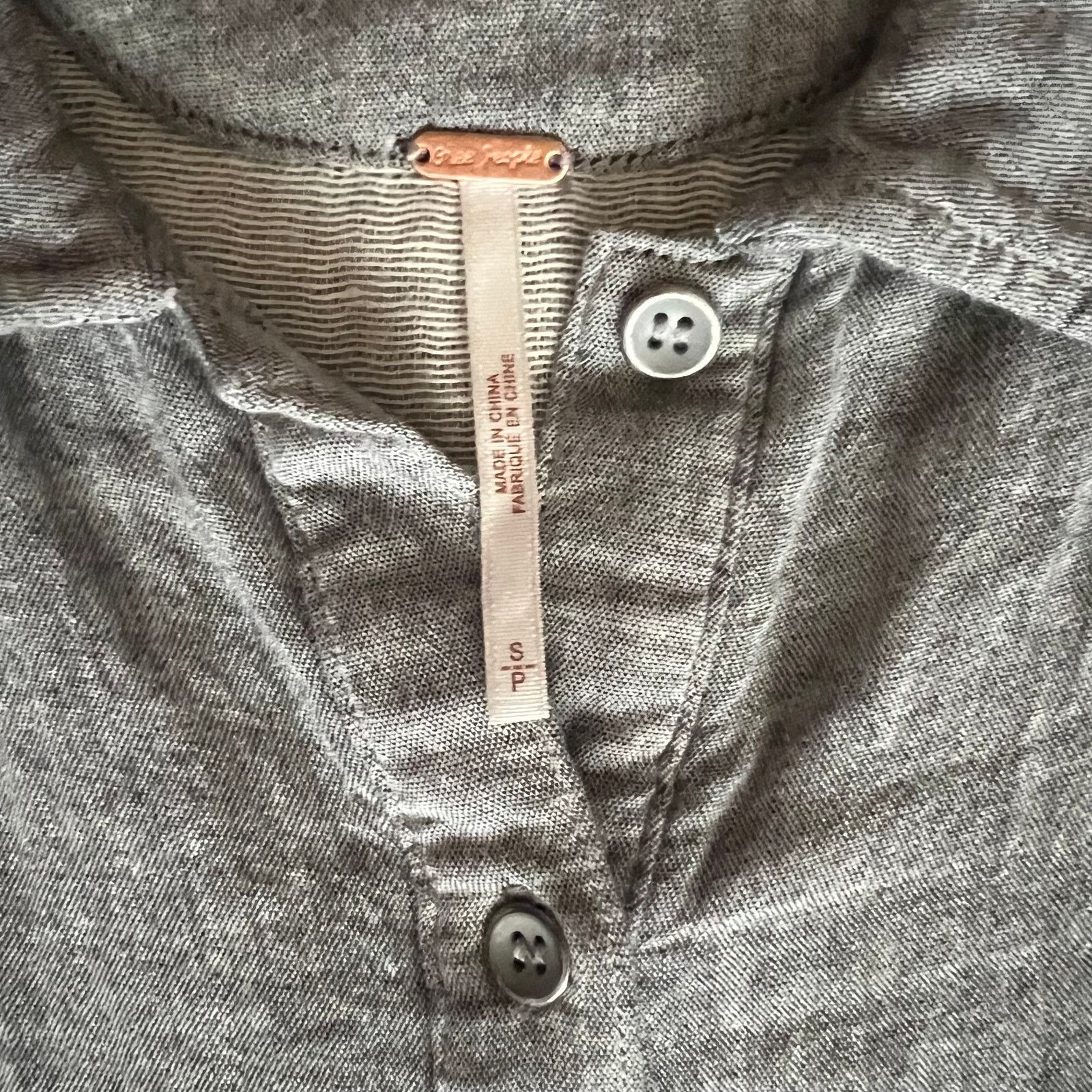 Free People Free People Gray Mini Dress, S Size S / US 4 / IT 40 - 8 Thumbnail