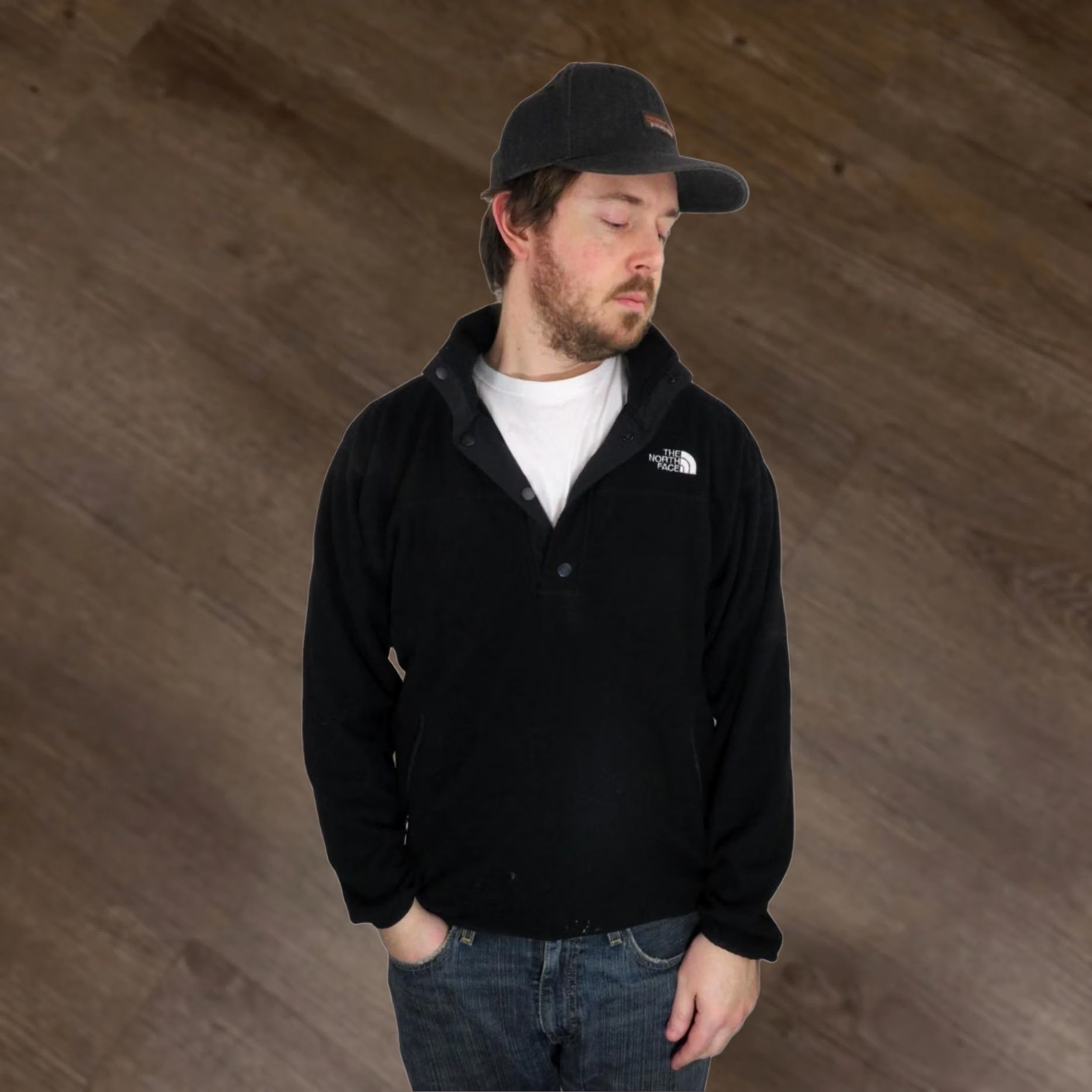 The North Face VINTAGE The North Face Mens Synchilla Snap Pullover Jacket Black M Size US M / EU 48-50 / 2 - 1 Thumbnail