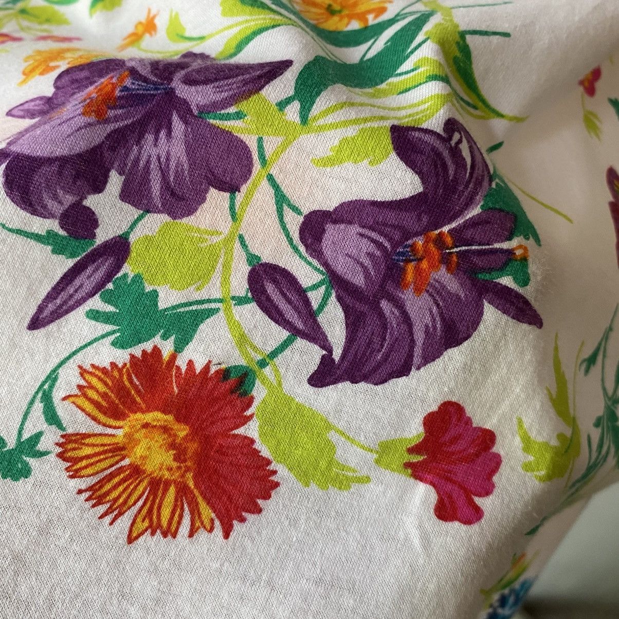Gucci GUCCI Floral Tee with Red Trim & Bow Size M / US 6-8 / IT 42-44 - 8 Thumbnail