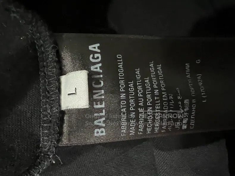 Balenciaga Balenciaga Double B Splatter Short Sleeve T-Shirt, Size L Size US L / EU 52-54 / 3 - 4 Thumbnail