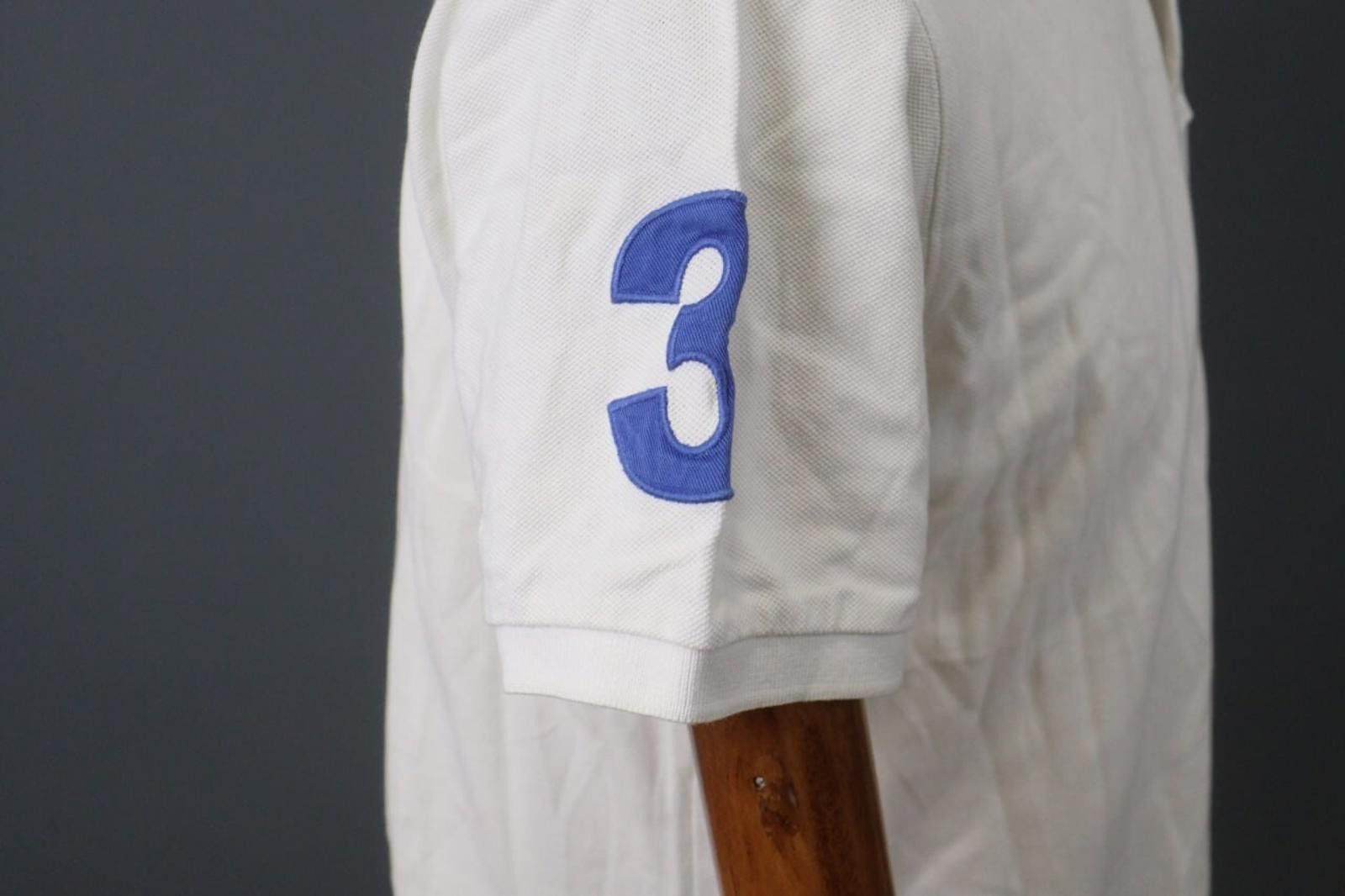 Designer Hackett London White Cotton Logo Popover Polo Shirt Size XL Size US XL / EU 56 / 4 - 8 Thumbnail