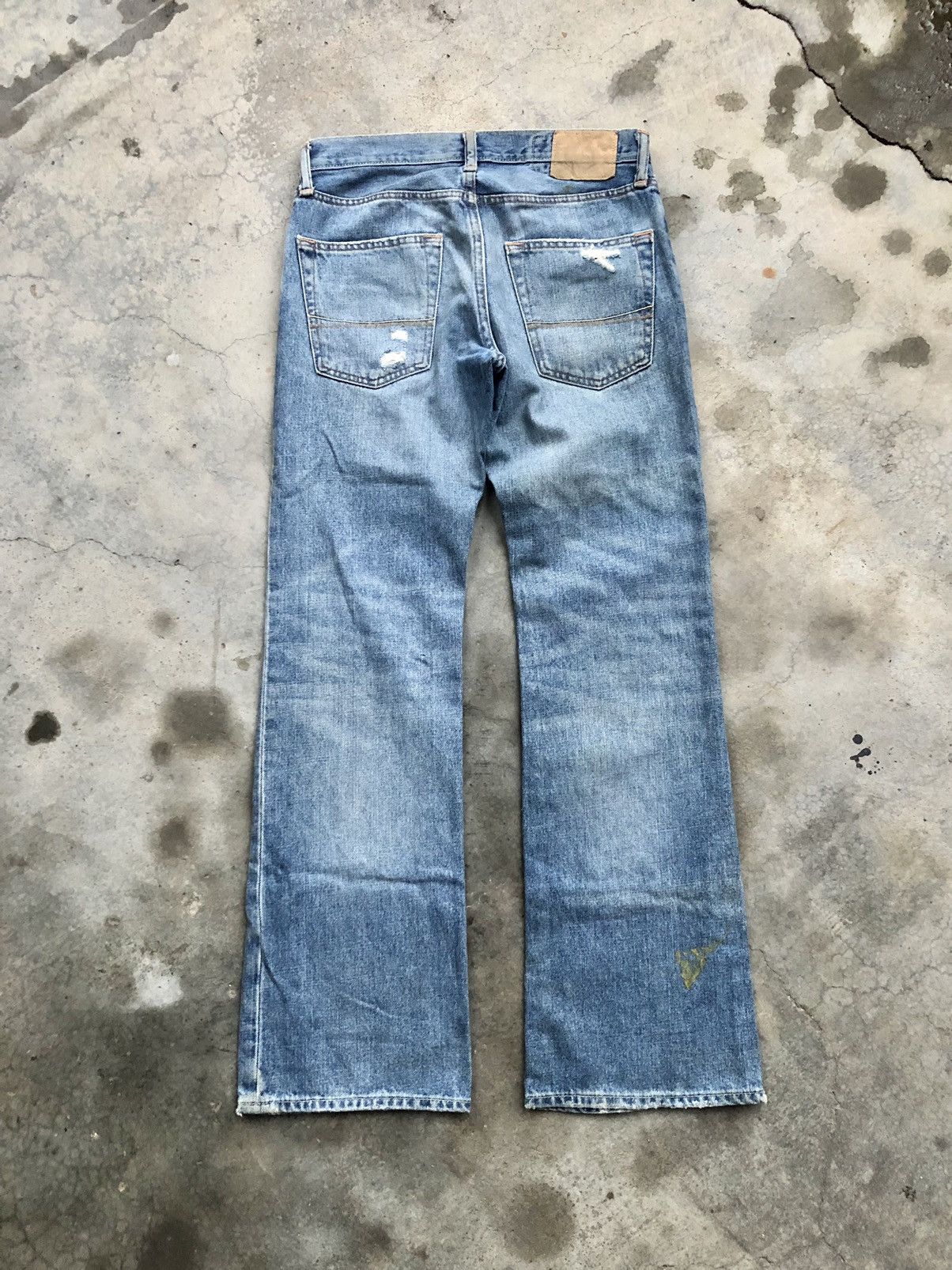 Abercrombie & Fitch BOOTCUT FLARED A&F DISTRESSED DENIM Size US 31 - 8 Thumbnail