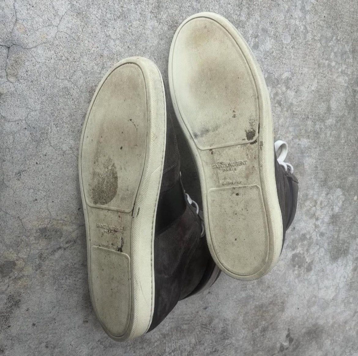Saint Laurent Paris Slp Sl10 brown suede high tops Size US 12.5 / EU 45-46 - 6 Thumbnail