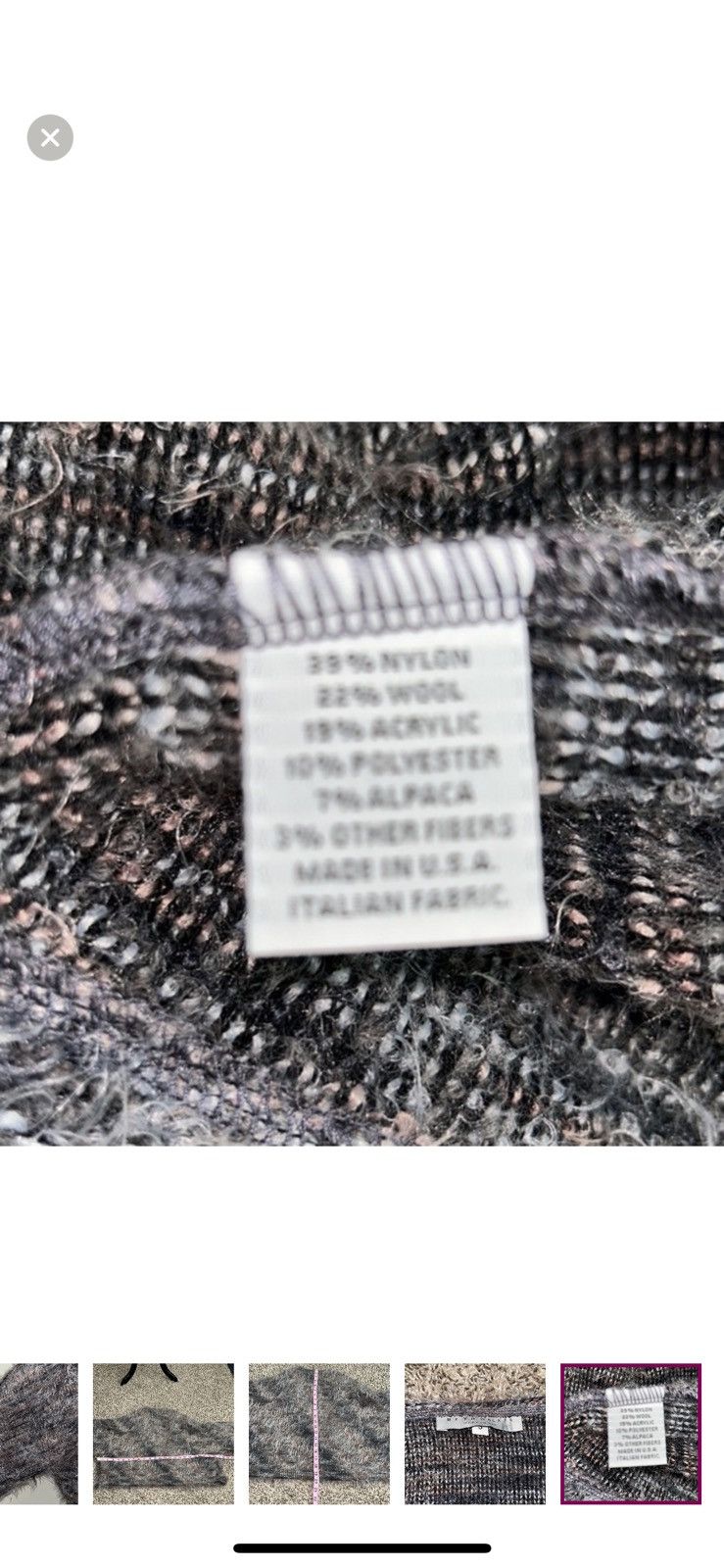 Bryn Walker Bryn walker small fuzzy short sleeved cardigan Size S / US 4 / IT 40 - 5 Thumbnail