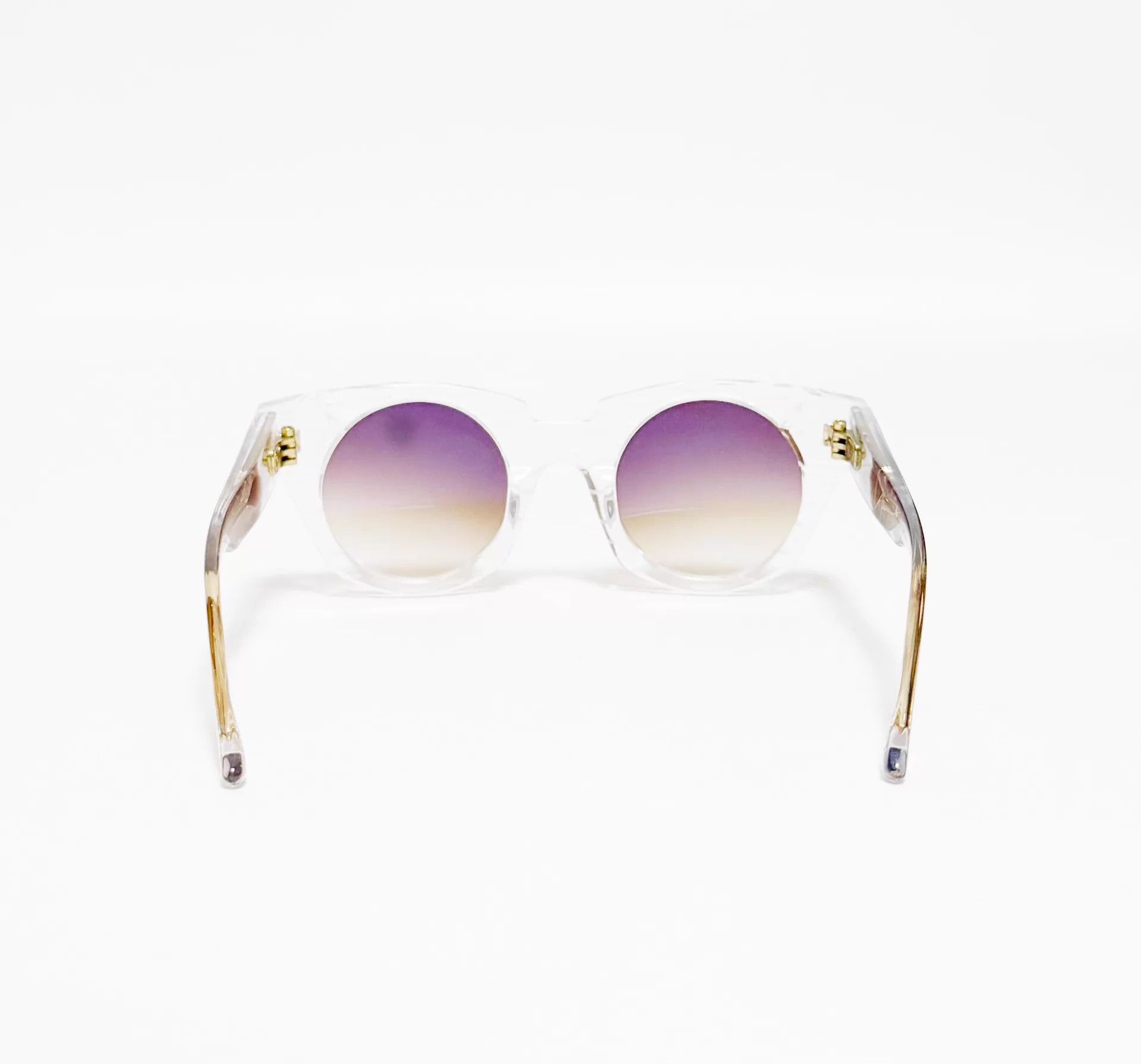 Yohji Yamamoto Yohji Yamamoto slook 003 clear acetate brown lens gold Size ONE SIZE - 3 Thumbnail