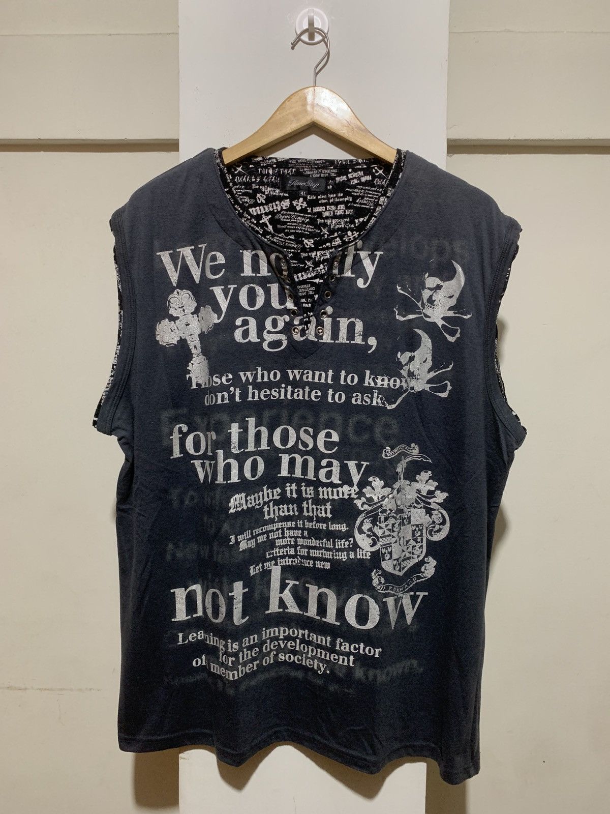 Hysteric Glamour × Mastermind Japan Japanese Time Step Undercover Style Double Layer Tank Top Size US XL / EU 56 / 4 - 1 Thumbnail