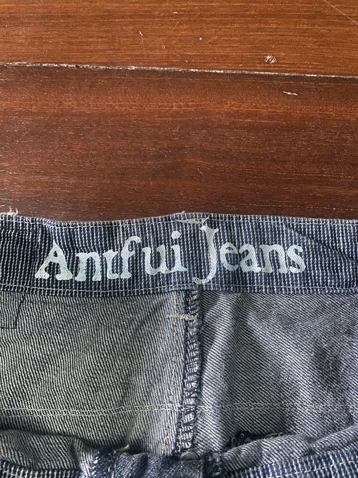 Designer × Japanese Brand × PPFM FIRE 🔥 CRAZY DESIGN ANTFUI JEANS Double Waist HONEY COMB Size US 32 / EU 48 - 18 Thumbnail