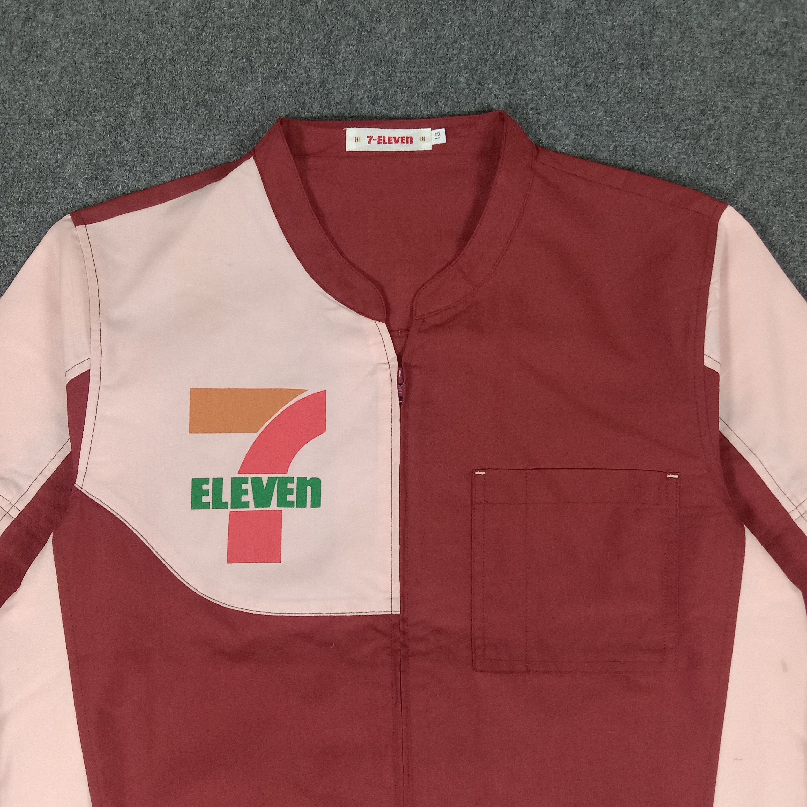 Japanese Brand × Vintage 7 Eleven Japanese Brand Staff Jacket Size US M / EU 48-50 / 2 - 2 Thumbnail