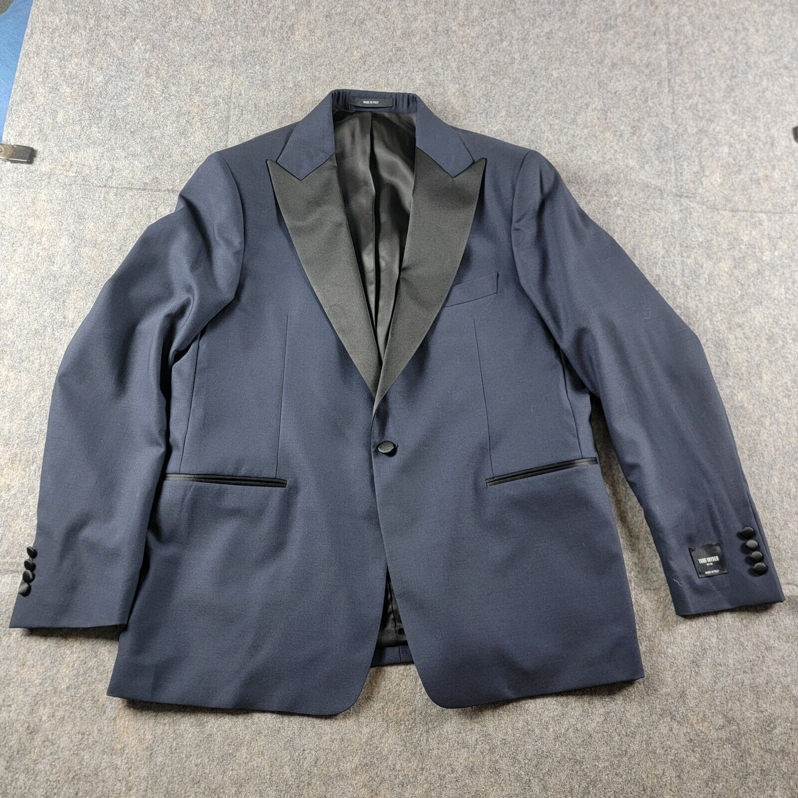 Todd Snyder Todd Snyder Italian Peak Lapel Wool Tuxedo Suit Blazer Size 46R - 1 Thumbnail
